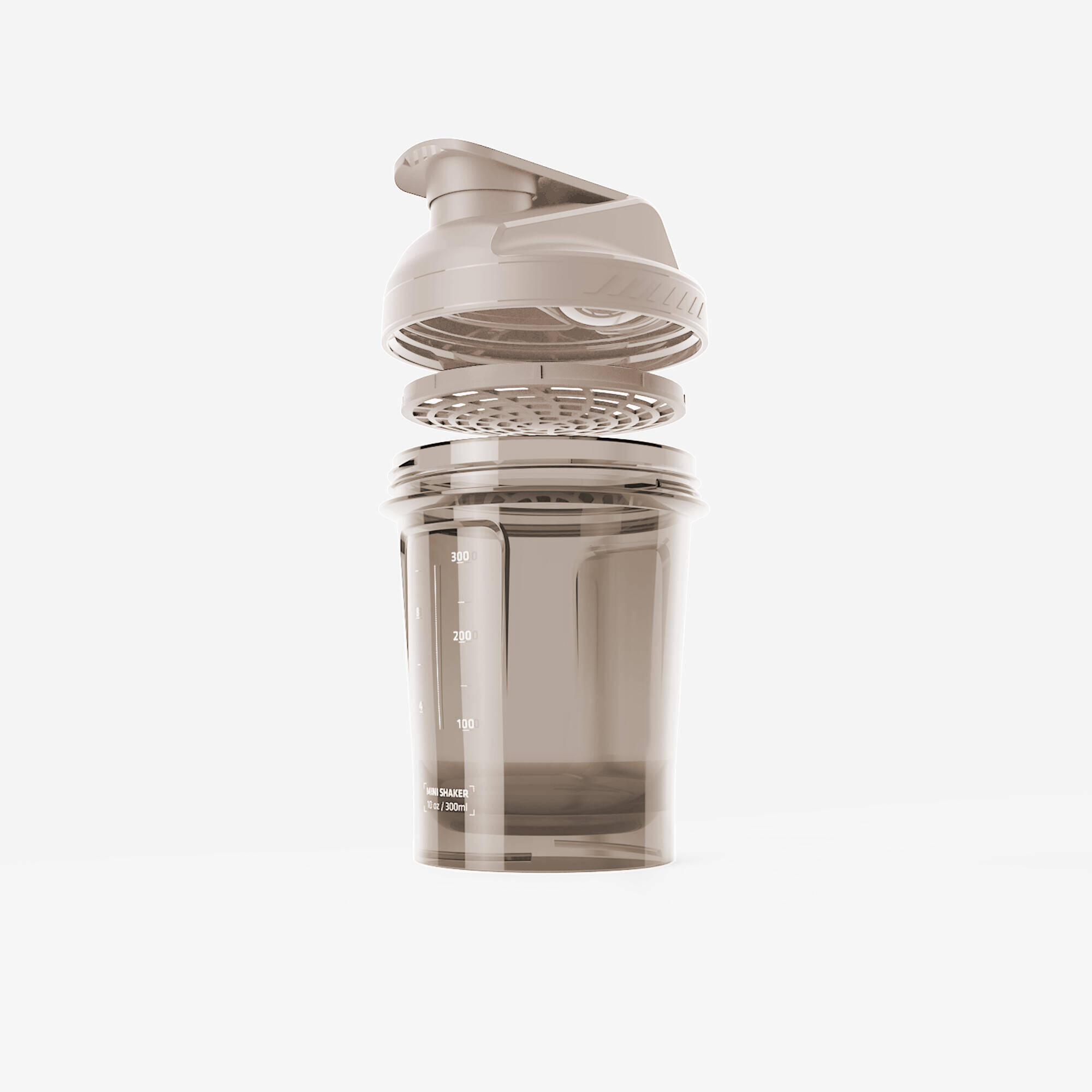 Mini shaker with sieve 300 ml - Beige -  1