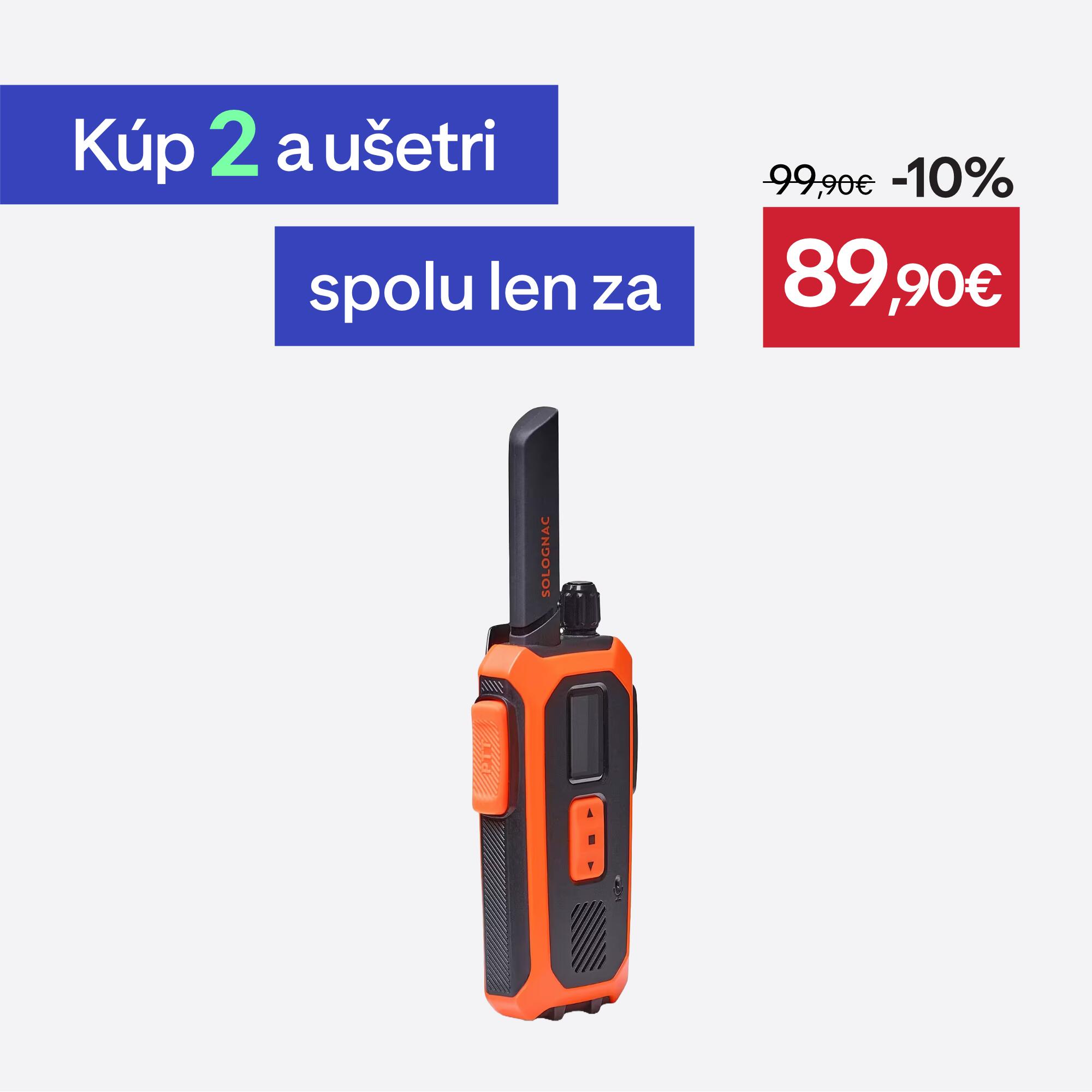 Vysielačka Solognac 500 vodotesná v daždi (maximálny dosah 10 km)