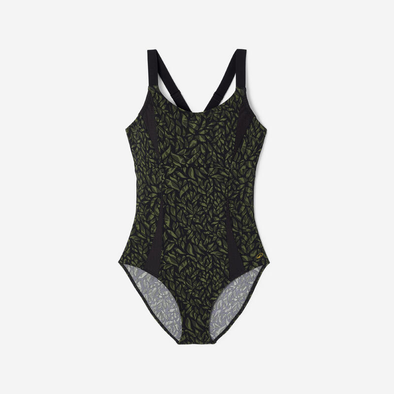 Costum de baie întreg Aquagym-Aquabike Elea aitnis Kaki Damă