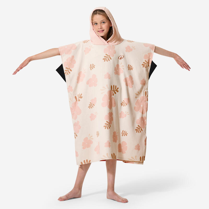 Poncho surf Lighty Bej Copii 135-160 cm
