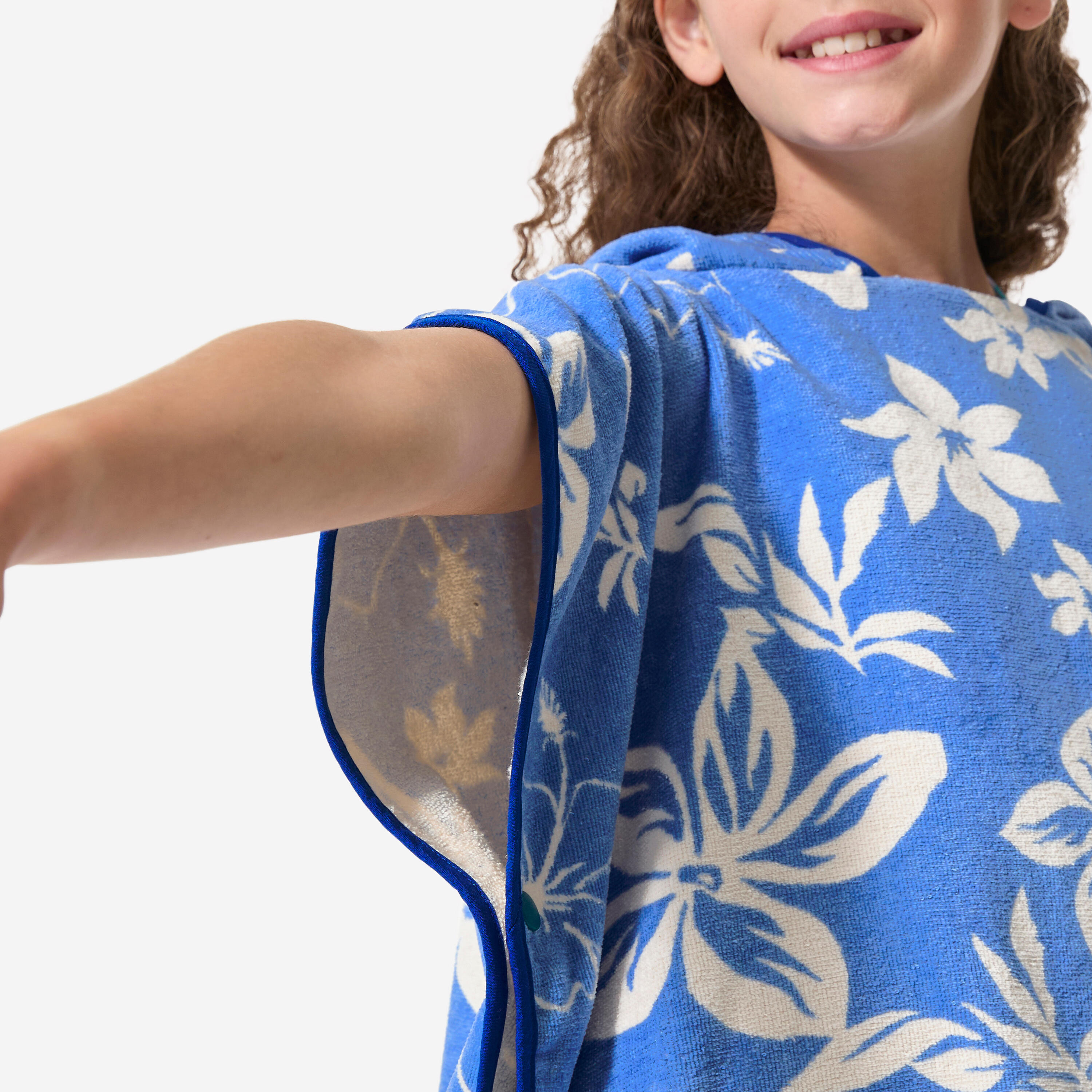 Poncho surf bambini BISCUS blu 5/12