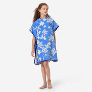 Poncho surf 500 Biscus Albastru Copii 110-135 cm