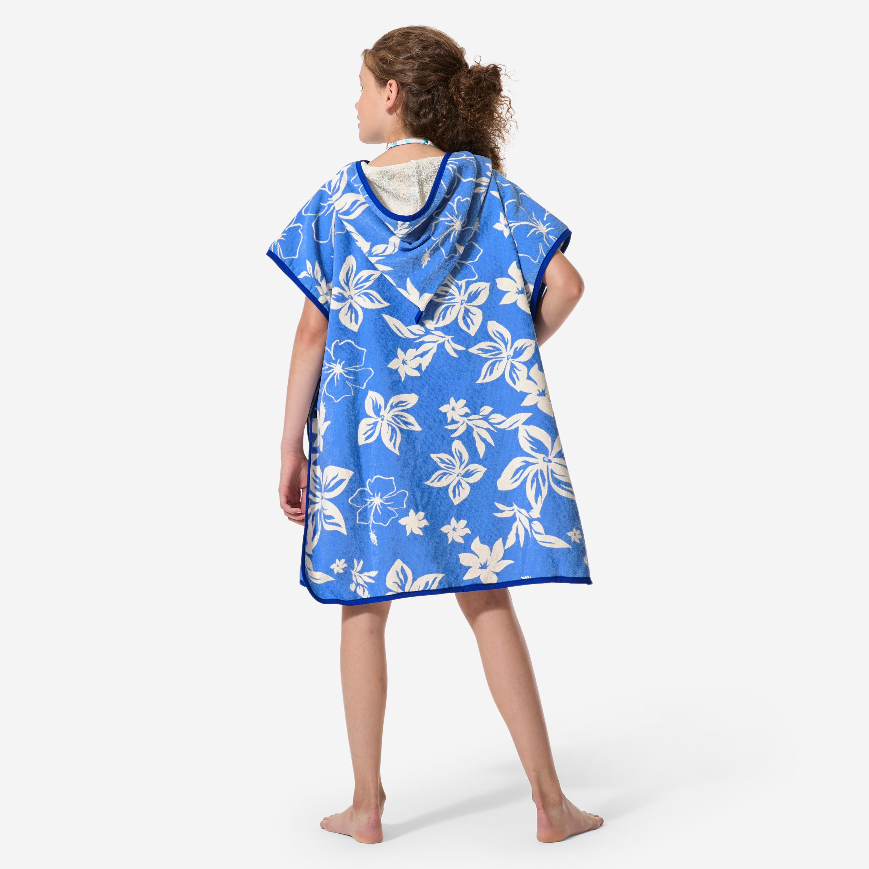 Poncho surf bambini BISCUS blu 4/12
