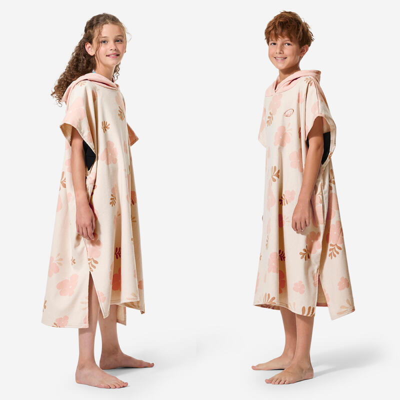 Poncho surf Lighty Bej Copii 135-160 cm