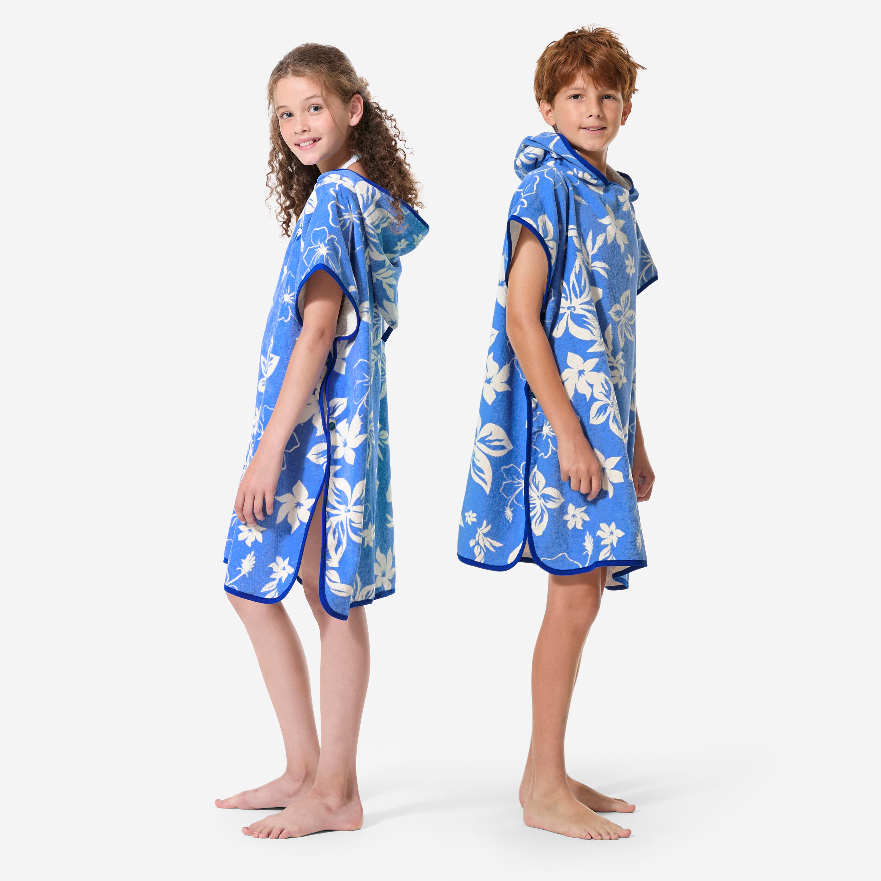 Poncho surf bambini BISCUS blu 3/12