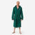 Peignoir de bain compact homme à capuche en coton kaki vert sapin