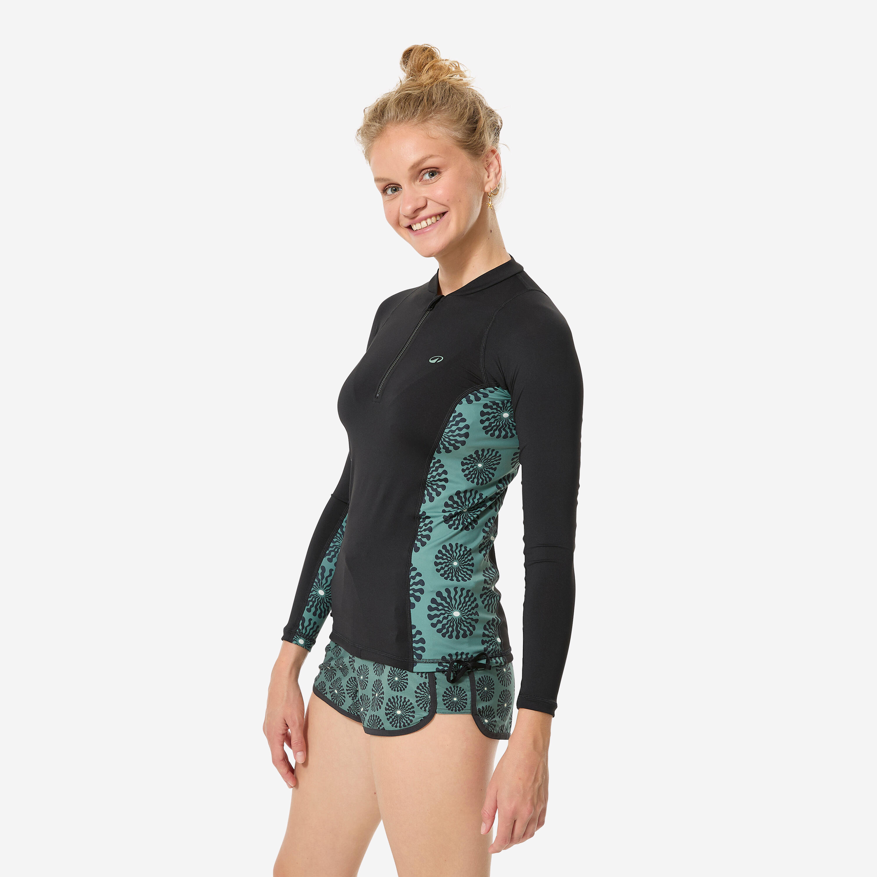 Maillot dermoprotecteur de surf à manches longues femme, 500 4/8