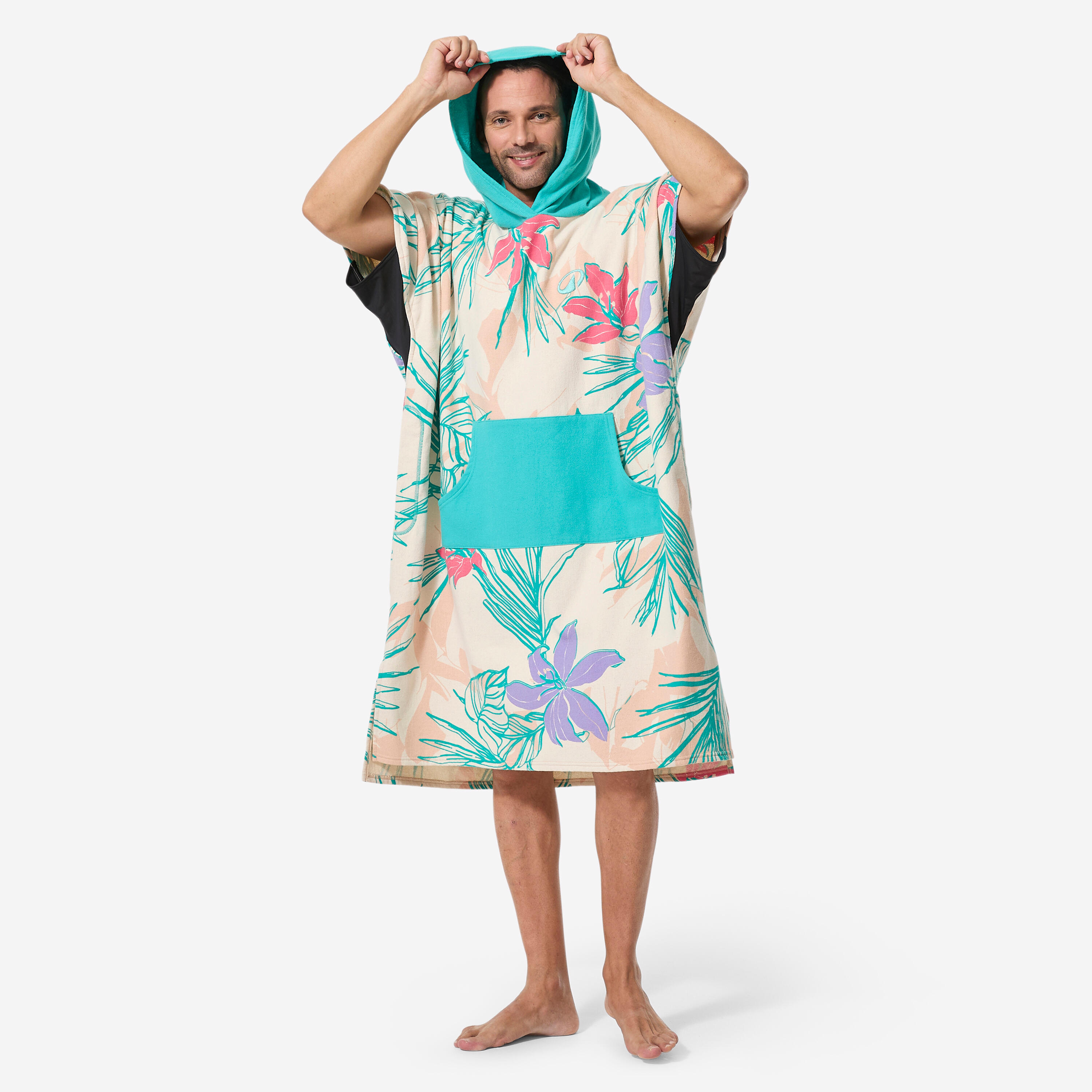 Poncho surf adulto LUMI verde 5/9