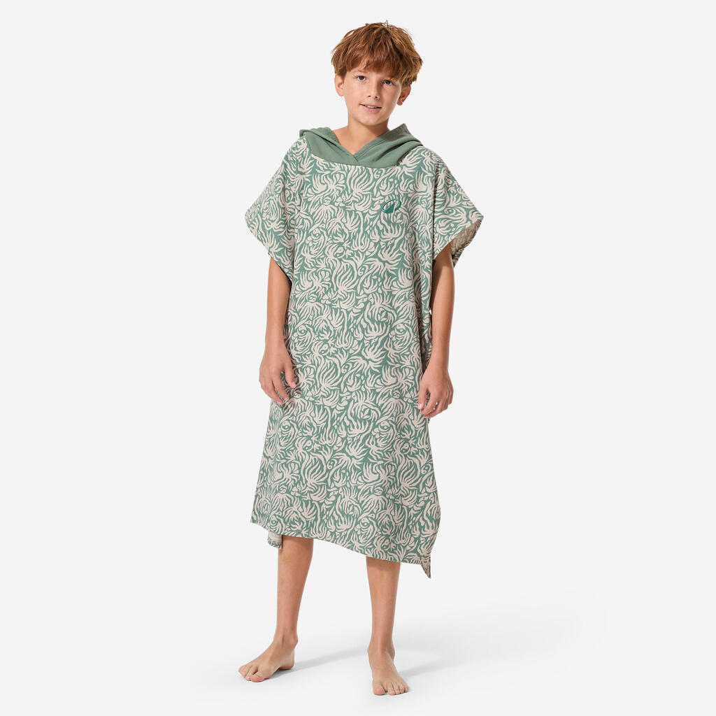 Kids’ Surf Poncho 135 to 160 cm 550 Josh green