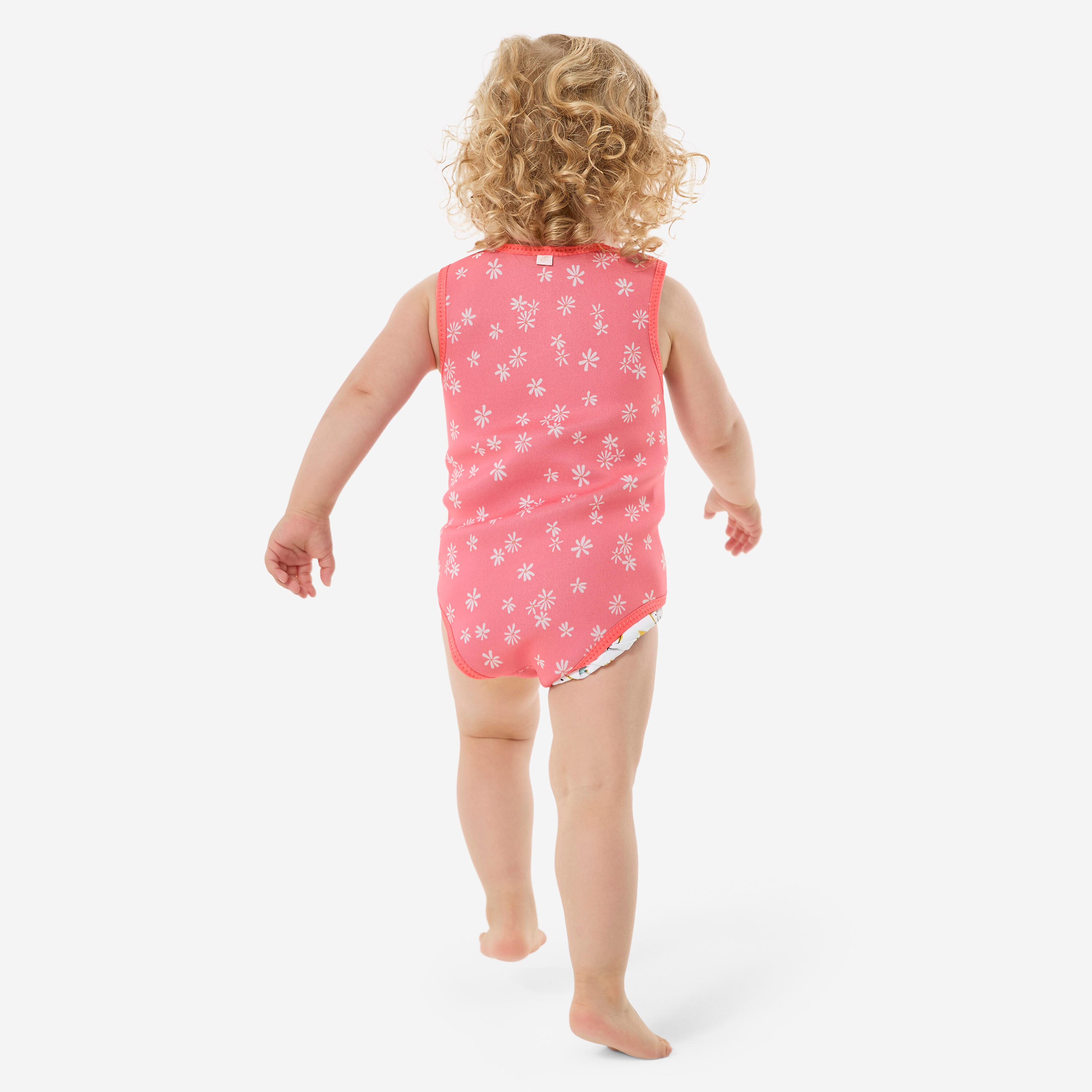Combinaison néoprène thermique wrap 2mm bébé, Bodywarm mimi rose 4/11