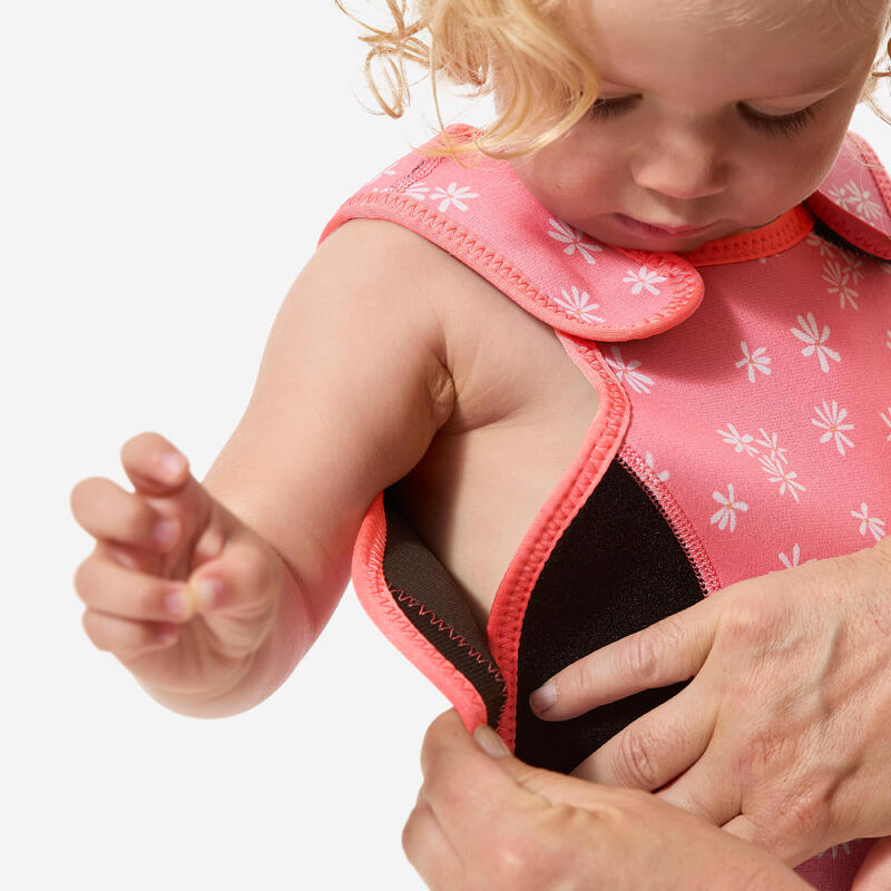 Combinezon neopren termic Wrap 2 mm Bodywarm Mimi Roz Bebeluși