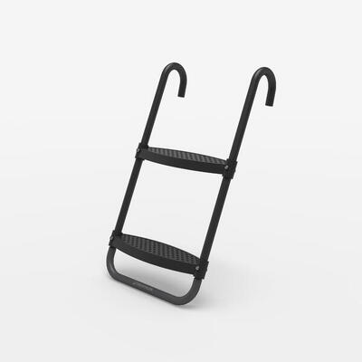 Tweedehands - ladder met 2 treden voor trampolines 240 en 300 zwart