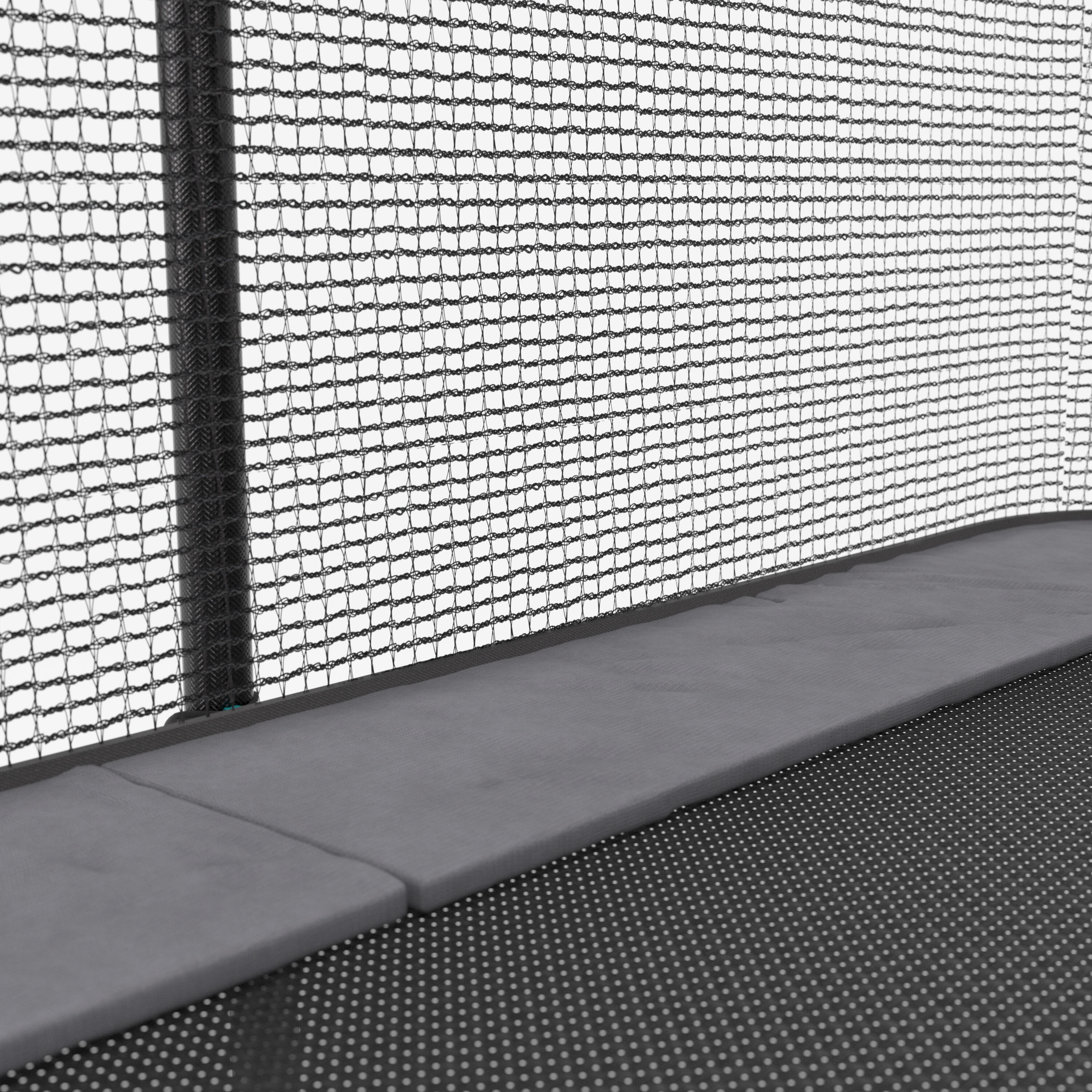 Trampolin rechteckig mit Sicherheitsnetz ‒ 520, schwarz 6/8