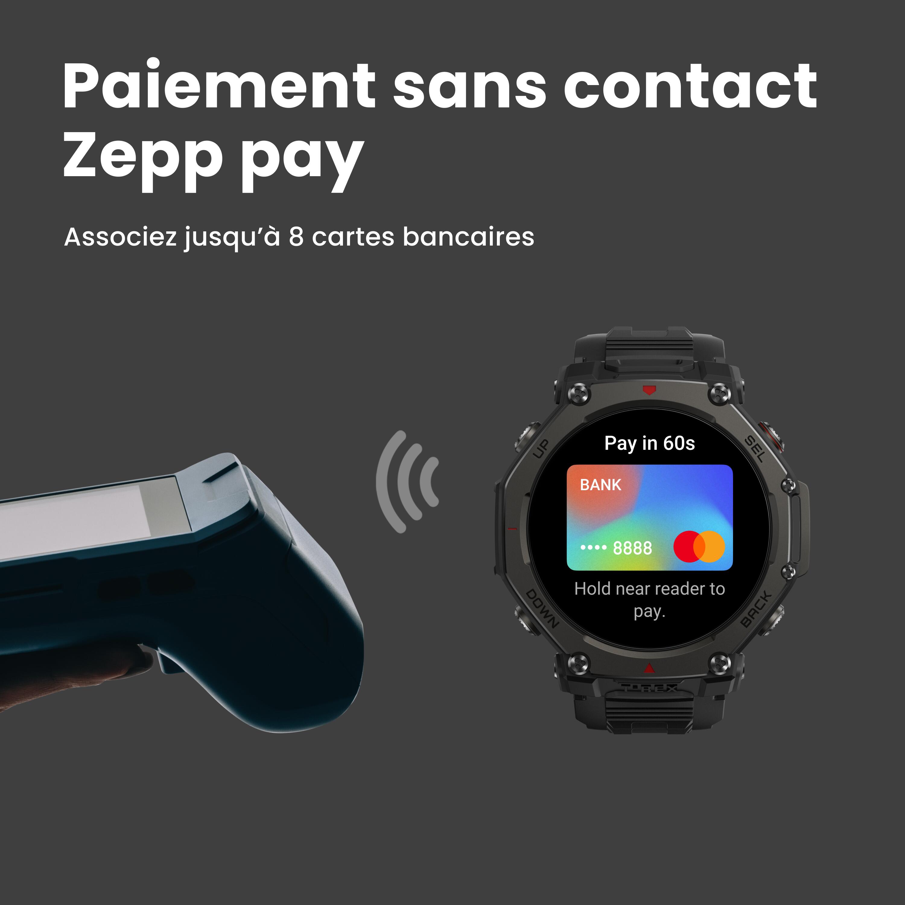 GPS-Sportuhr Smartwatch - Amazfit T-Rex 3 Pro 48 mm - schwarz 10/10