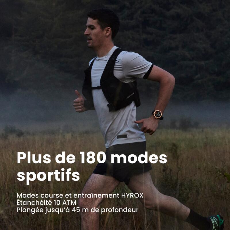 Ceas conectat GPS sport - Amazfit T-Rex 3 Pro 48mm - Negru