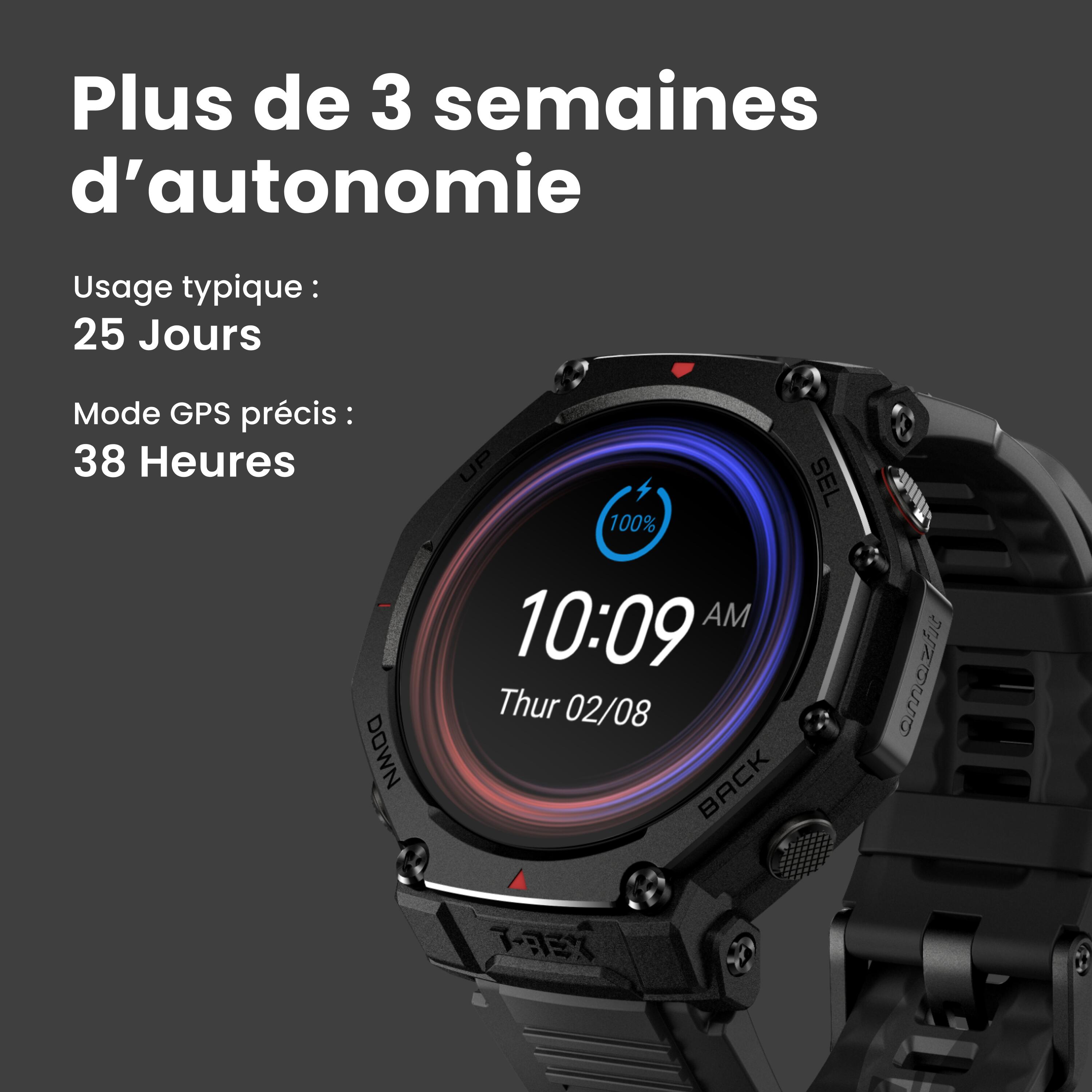 GPS-Sportuhr Smartwatch - Amazfit T-Rex 3 Pro 48 mm - schwarz 5/10