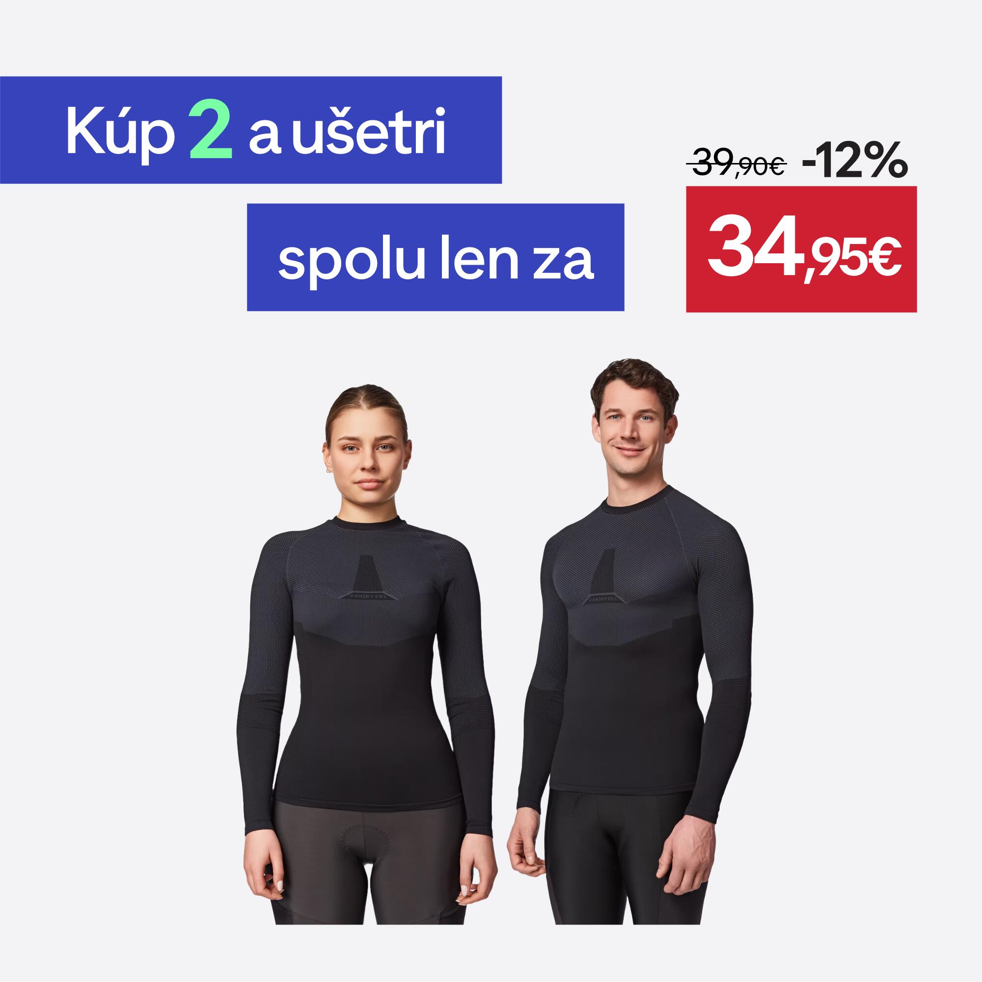 VAN RYSEL Spodné cyklistické termotričko Training čierne @XS