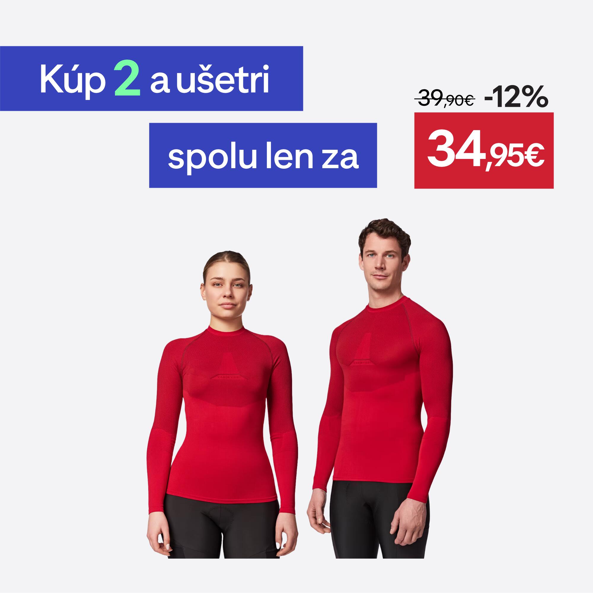 VAN RYSEL Spodné cyklistické termotričko Training bordové S