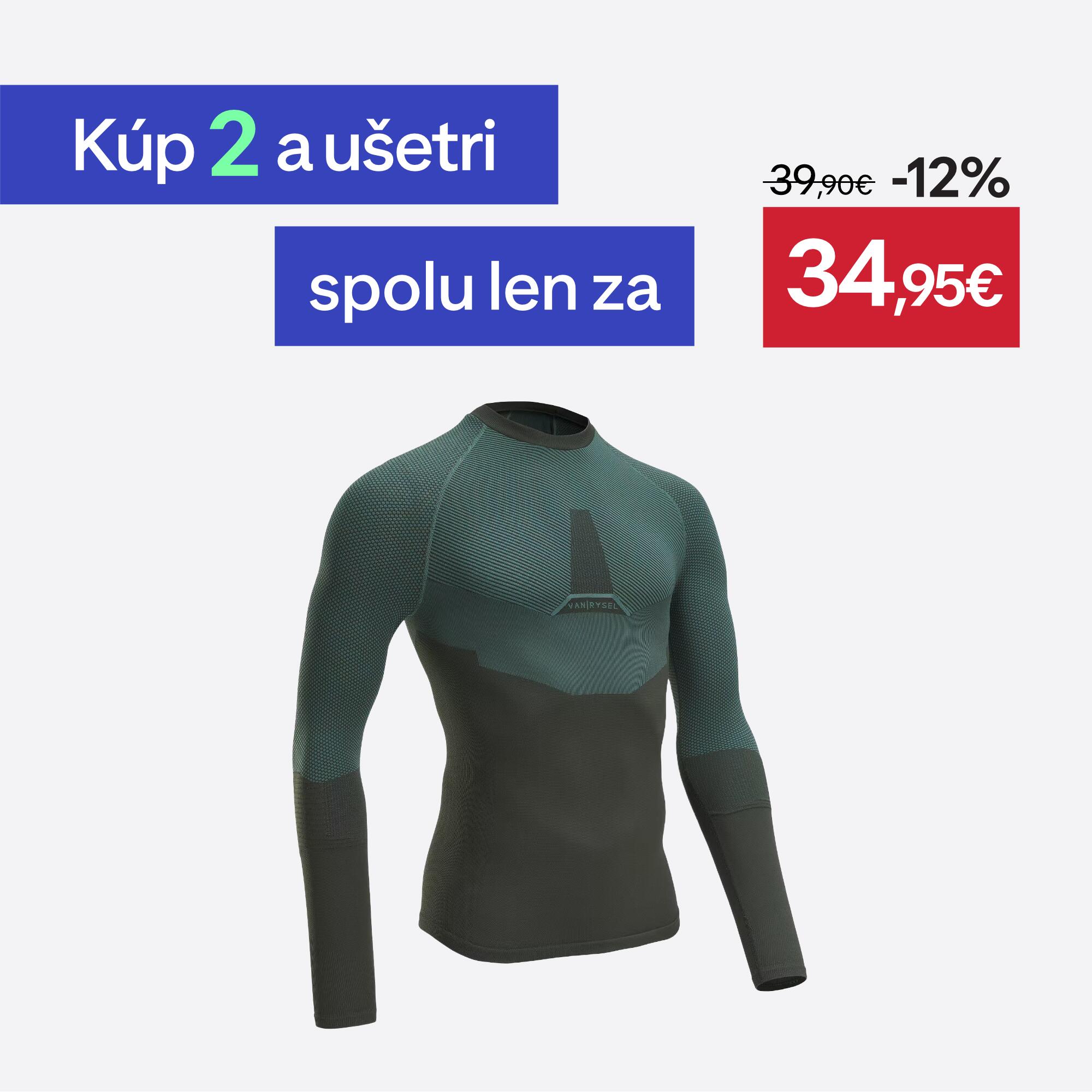 VAN RYSEL Spodné cyklistické termotričko Training tmavozelené M