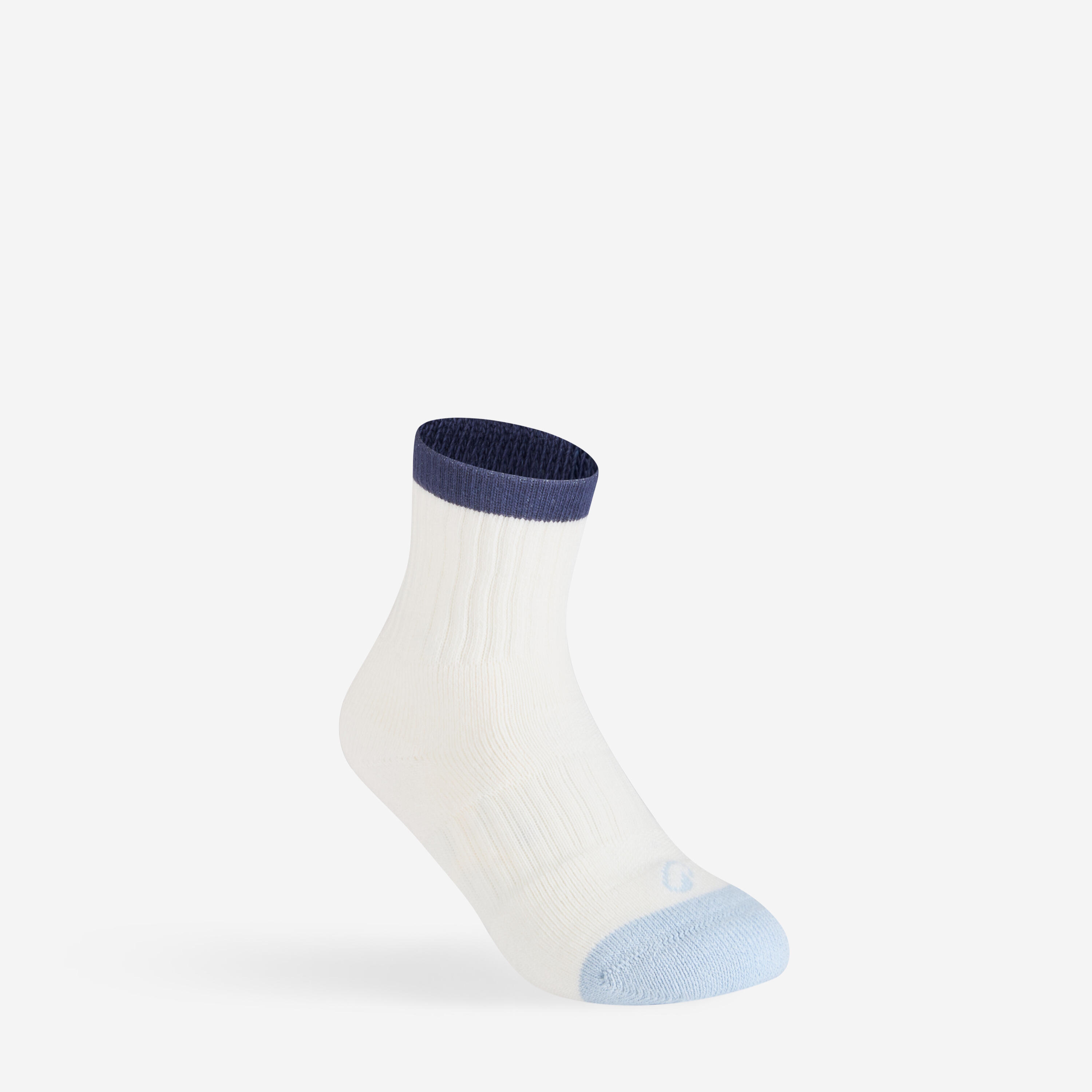 Meias de desporto cano alto criança conjunto 3 pares, RS 500 bege violeta verde 2/5