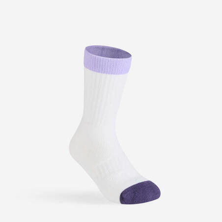 Шкарпетки спортивні RS500 високі 3 пари фіолетові/бежеві/сині