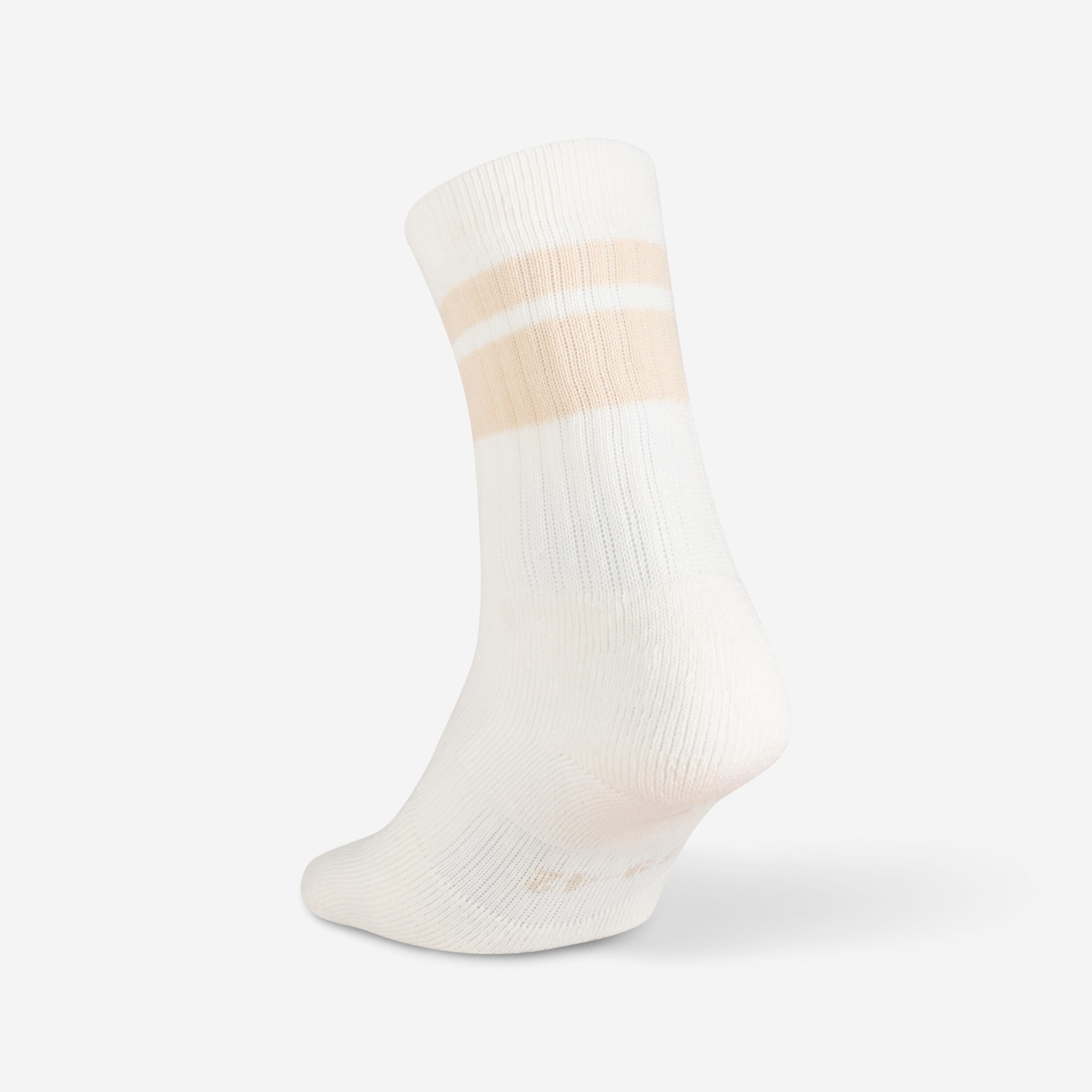 Bas de tennis hauts lot de 3 paires, RS 500, beige, bleu/vert à 2 bandes - NO BRAND