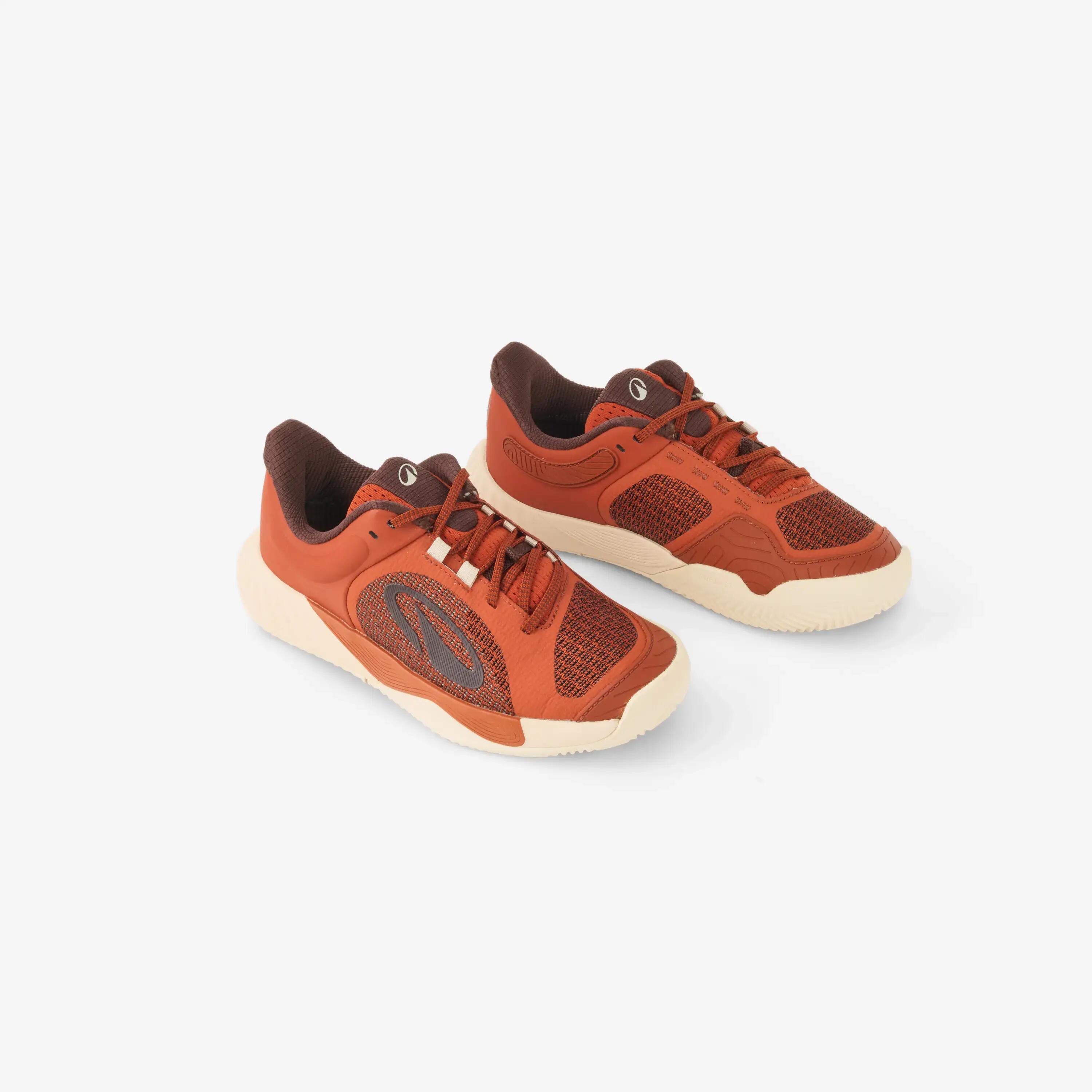 Kids' Clay Court Tennis Shoes Unrupt JR - Brown -  2