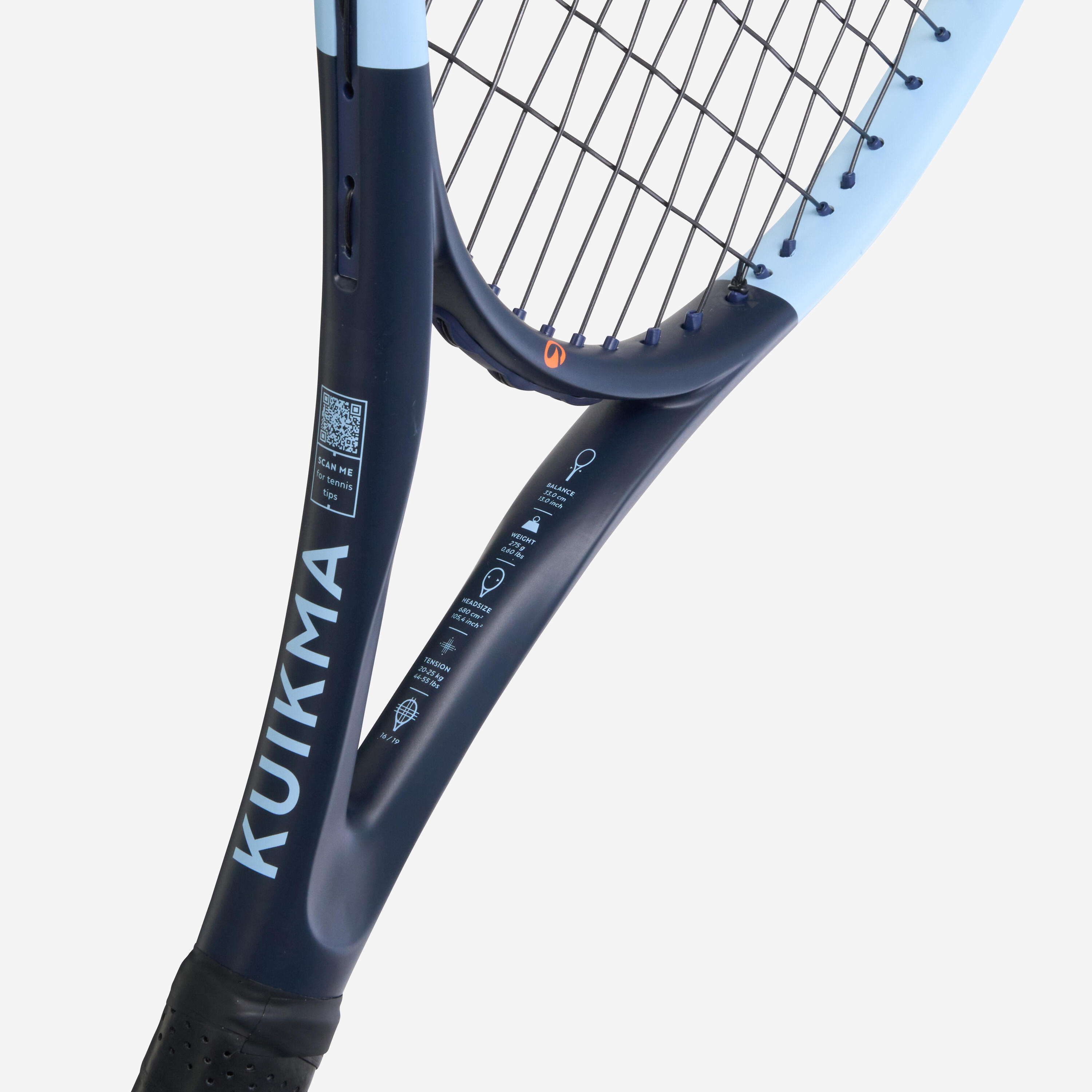 R BIATHLON Quich EASY Yetişkin Tenis Raketi - Gri/Mavi - TR Easy Graph KUIKMA - Decathlon