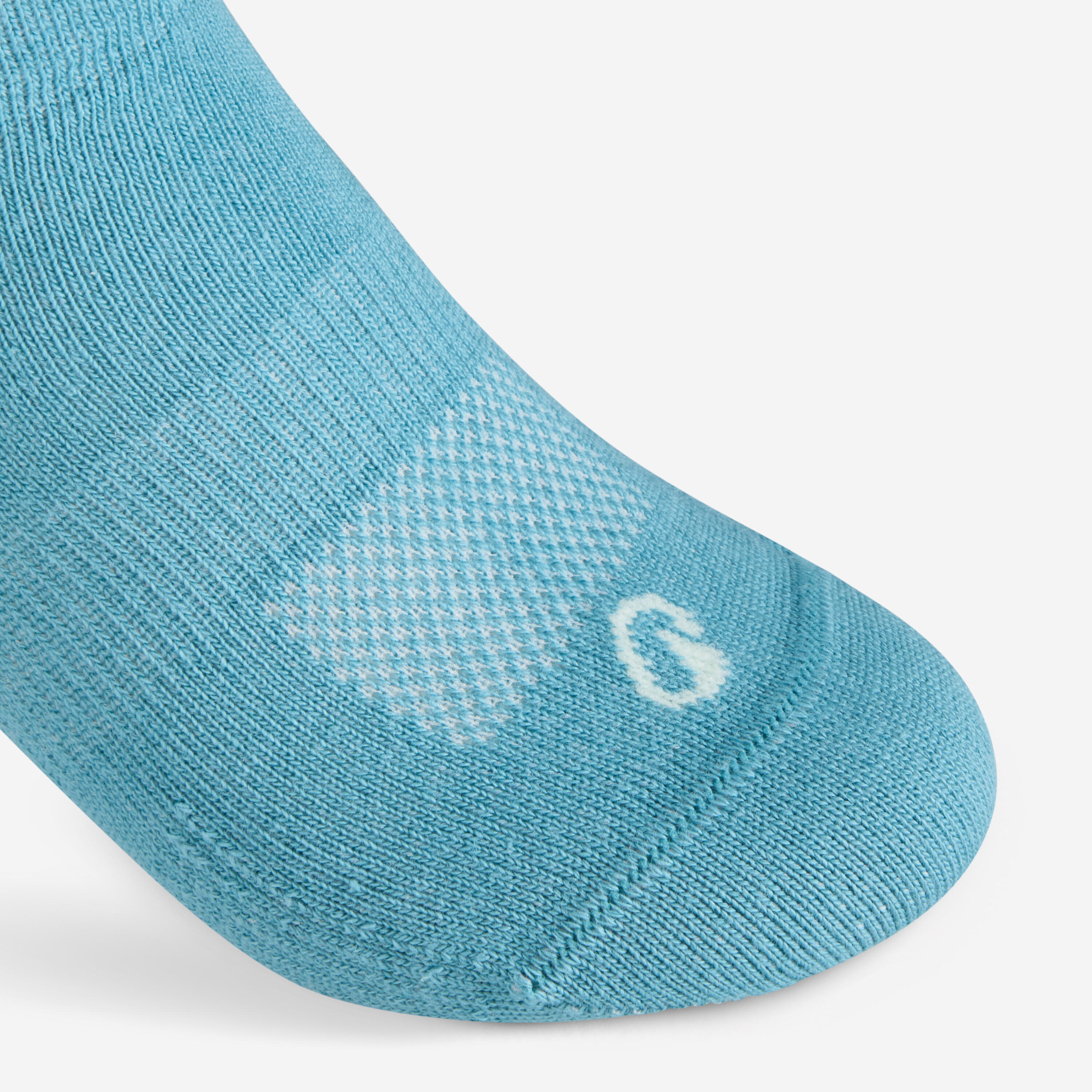 Kids' Low Sports Socks Tri-Pack RS 160 JR - Green 3/5