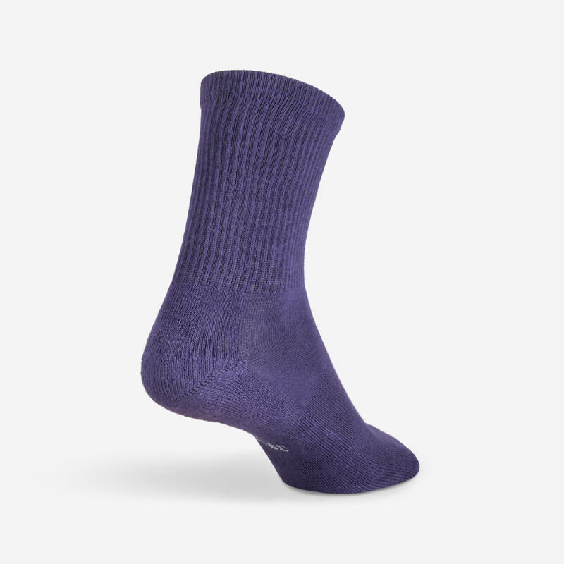 Set 3 perechi șosete de sport lungi RS 500 Bej Mov