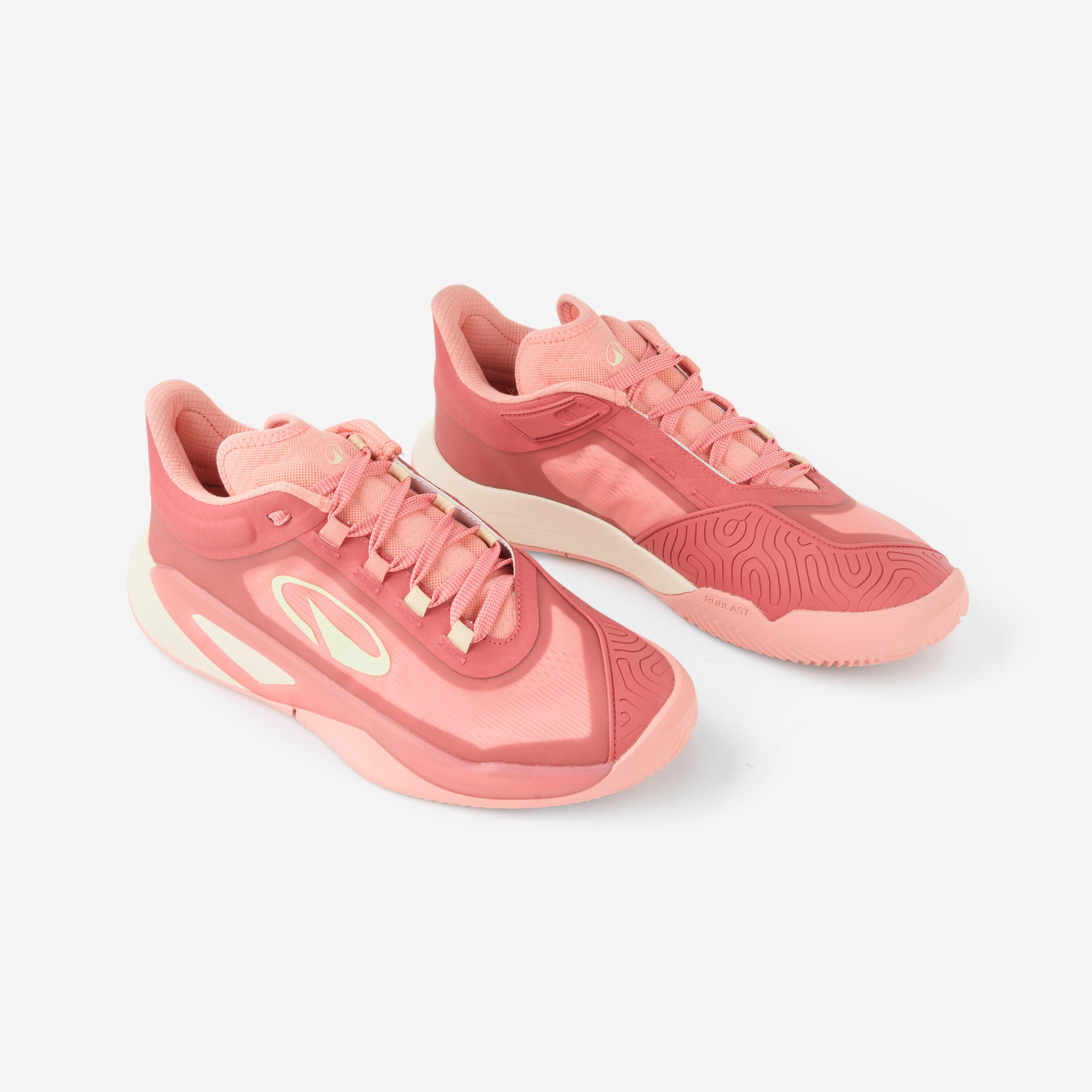 Chaussures de tennis terre battue résistantes femme, Unrupt pro rose 2/6