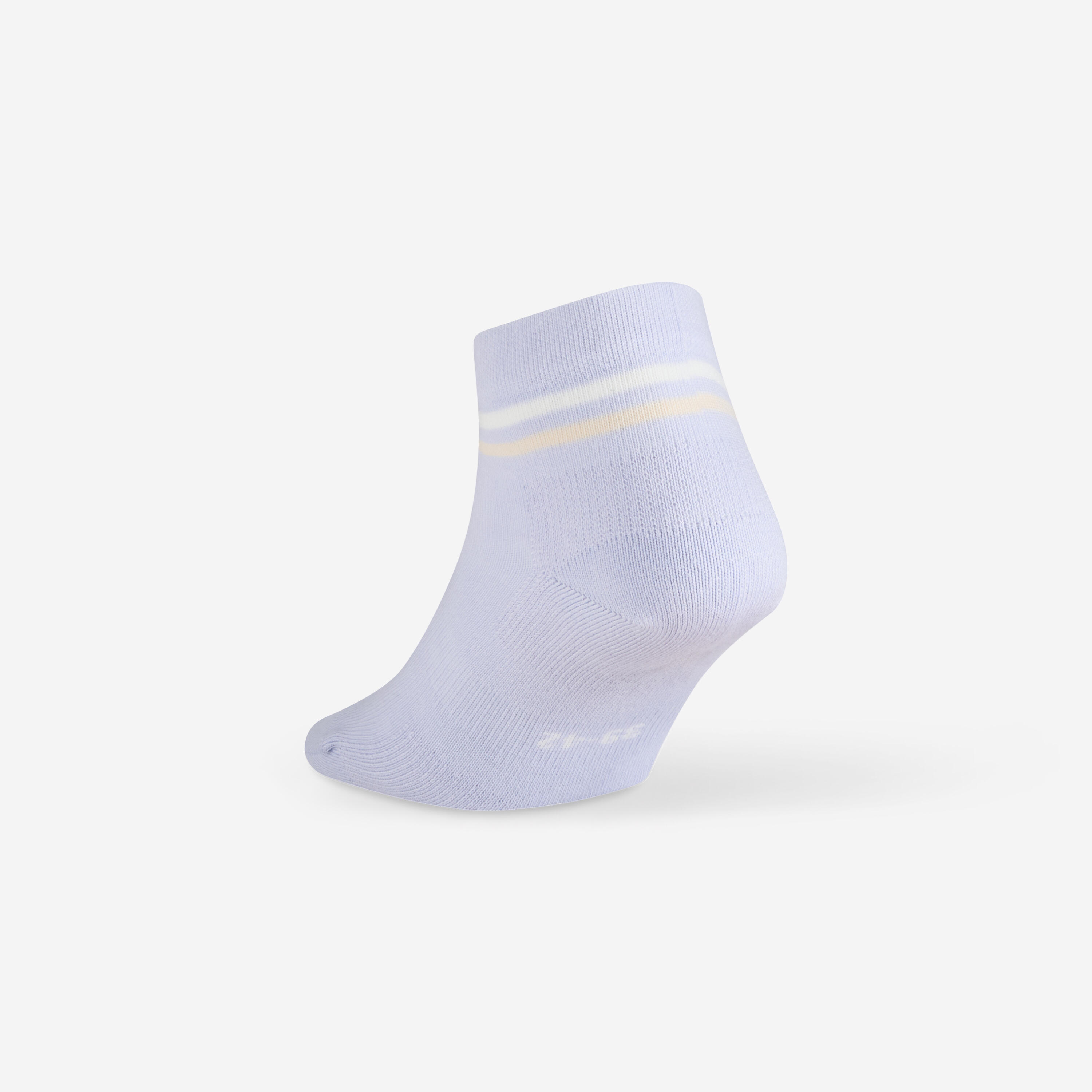 Bas de tennis mi-hauts lot de 3 paires, RS 160, violet/beige/brun 5/5