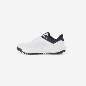 Zapatos de golf transpirables, WW500 blanco y azul marino