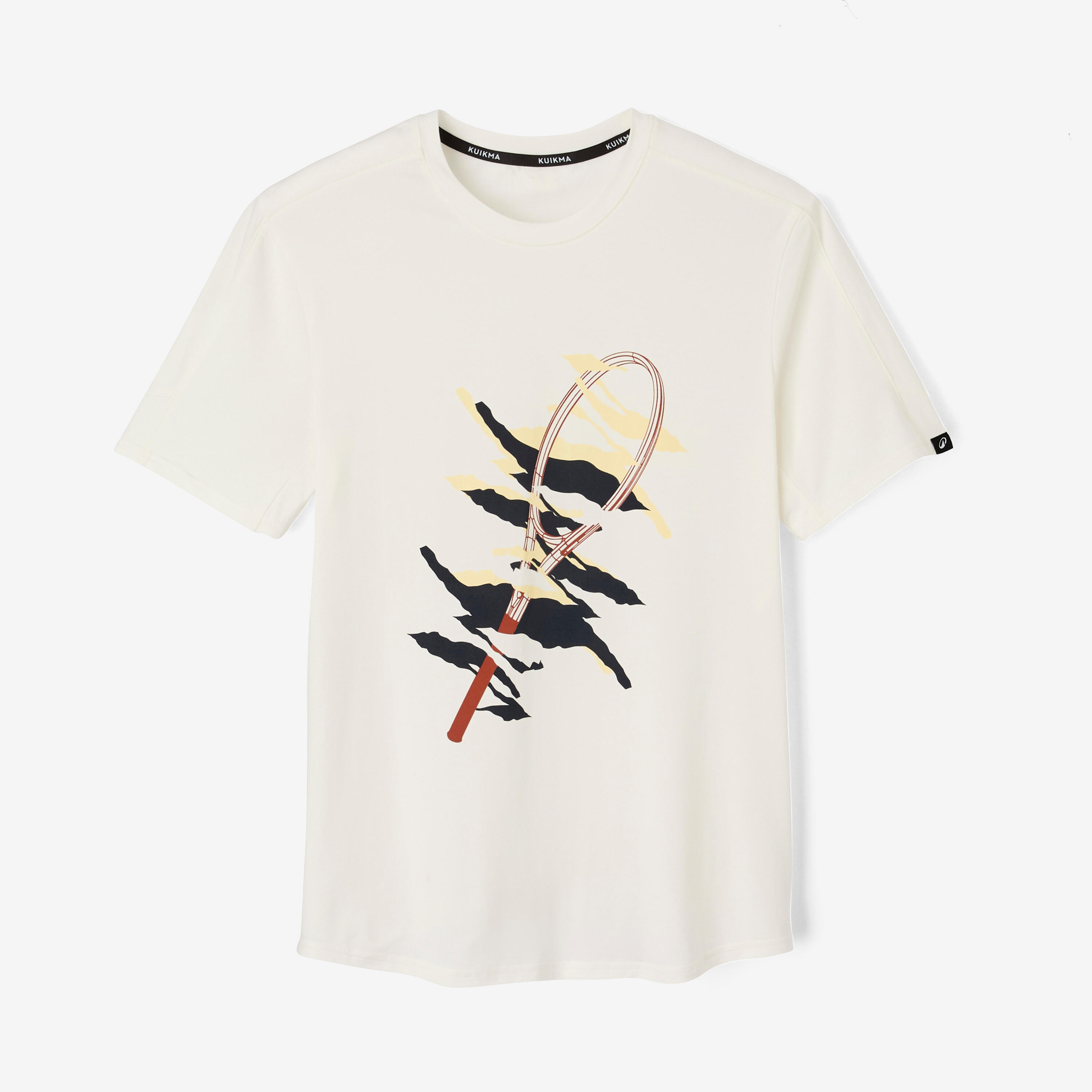 Tennis-T-shirt Soft heren wit 2/19