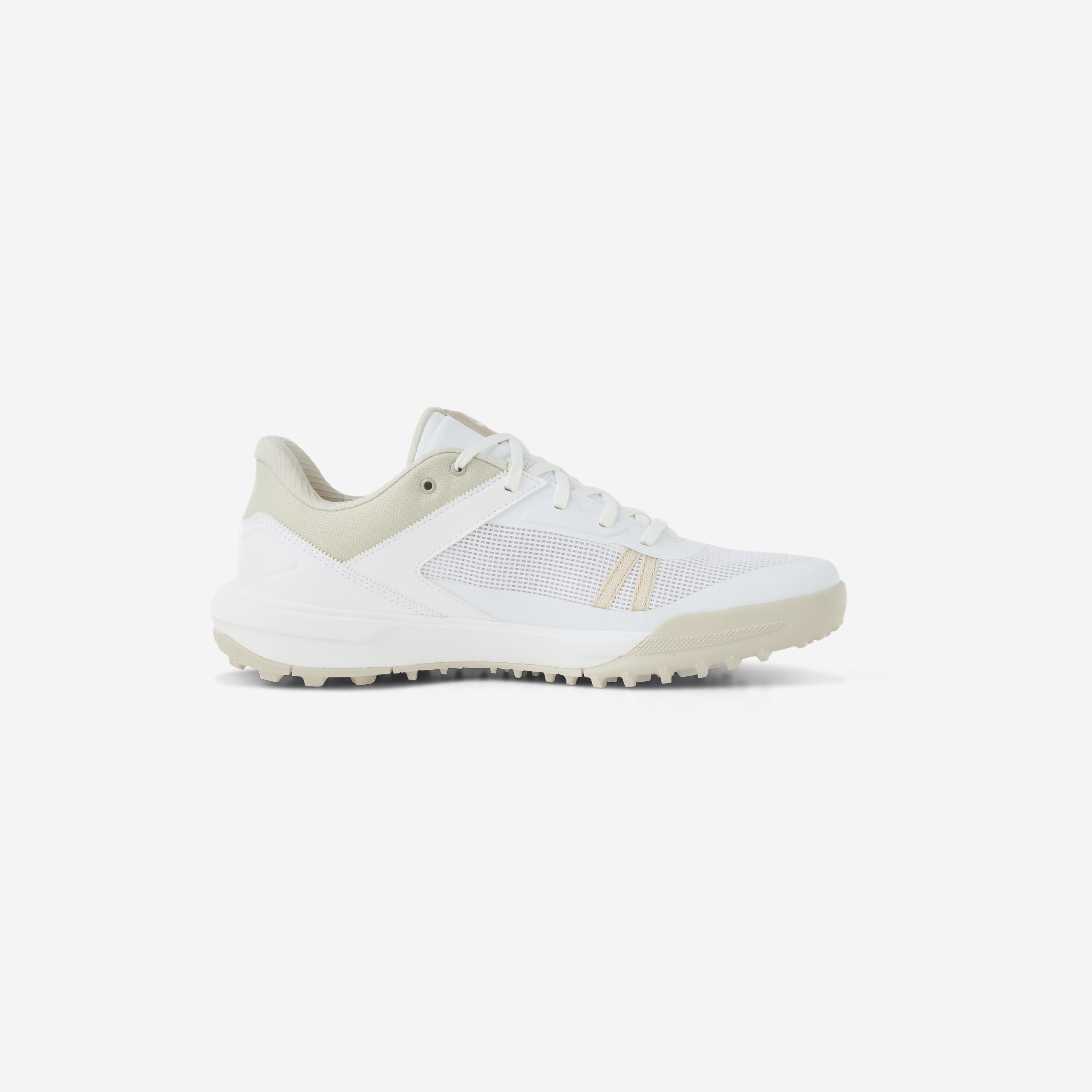 Zapatos de golf transpirables, WW500 blanco y beige 5/6