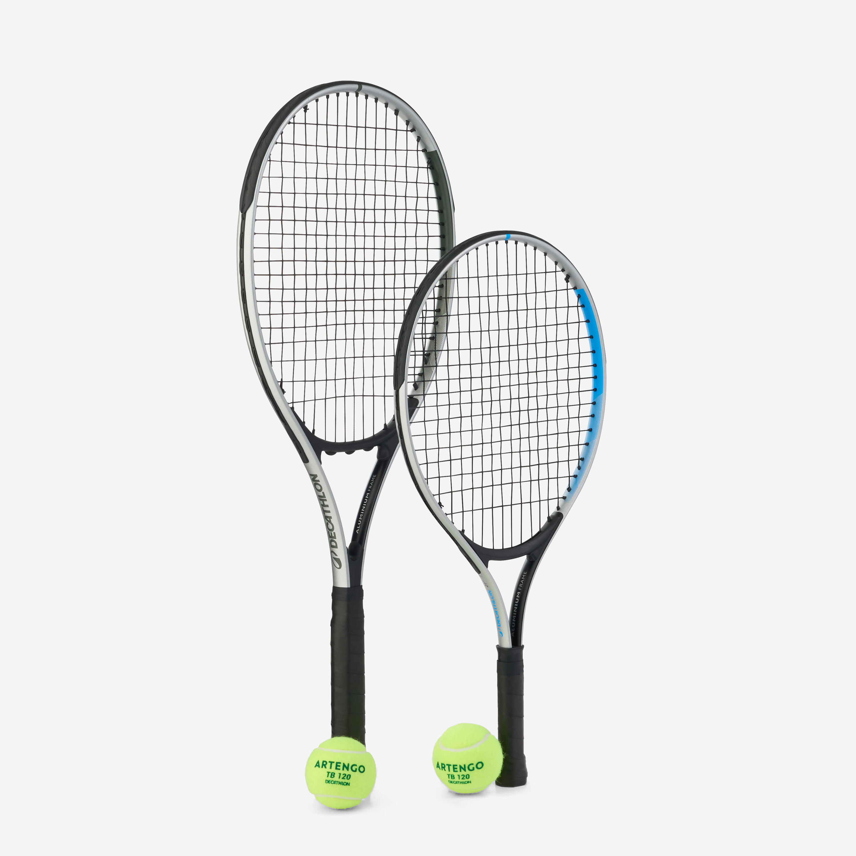 Kit 2 racchette tennis adulto e bambino SET FAMILY ESSENTIAL blu 3/9