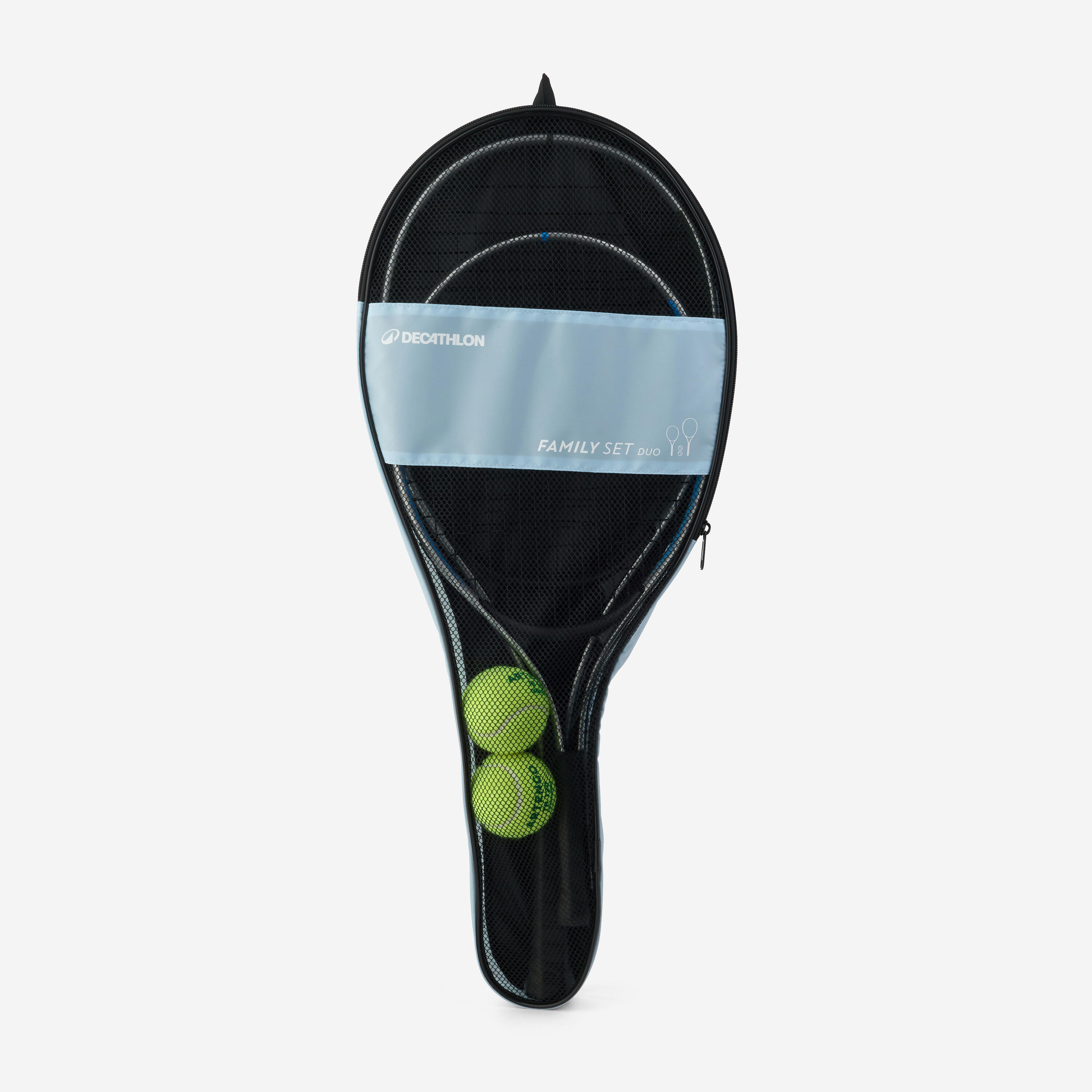 Kit 2 racchette tennis adulto e bambino SET FAMILY ESSENTIAL blu 2/9