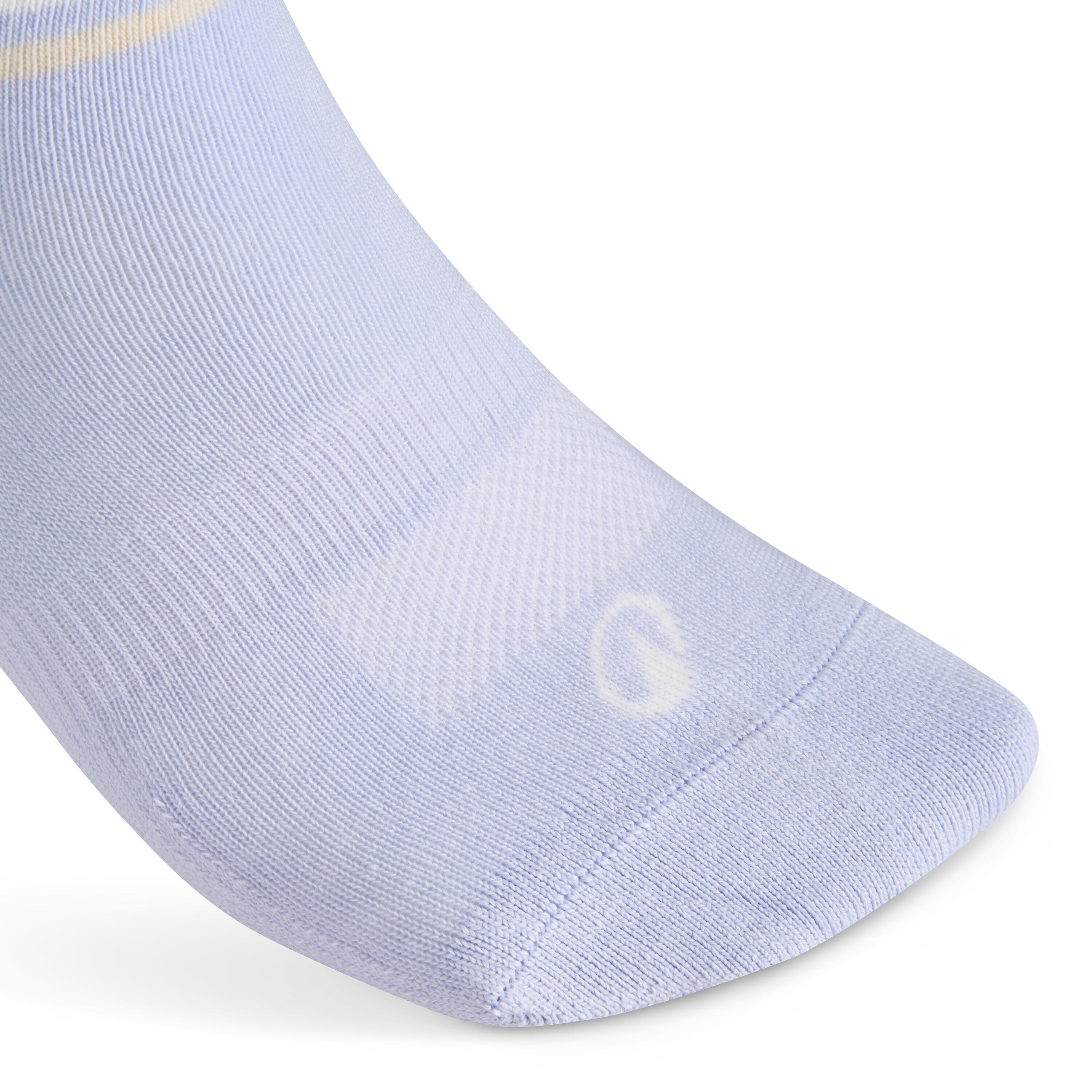 Bas de tennis mi-hauts lot de 3 paires, RS 160, violet/beige/brun - DECATHLON