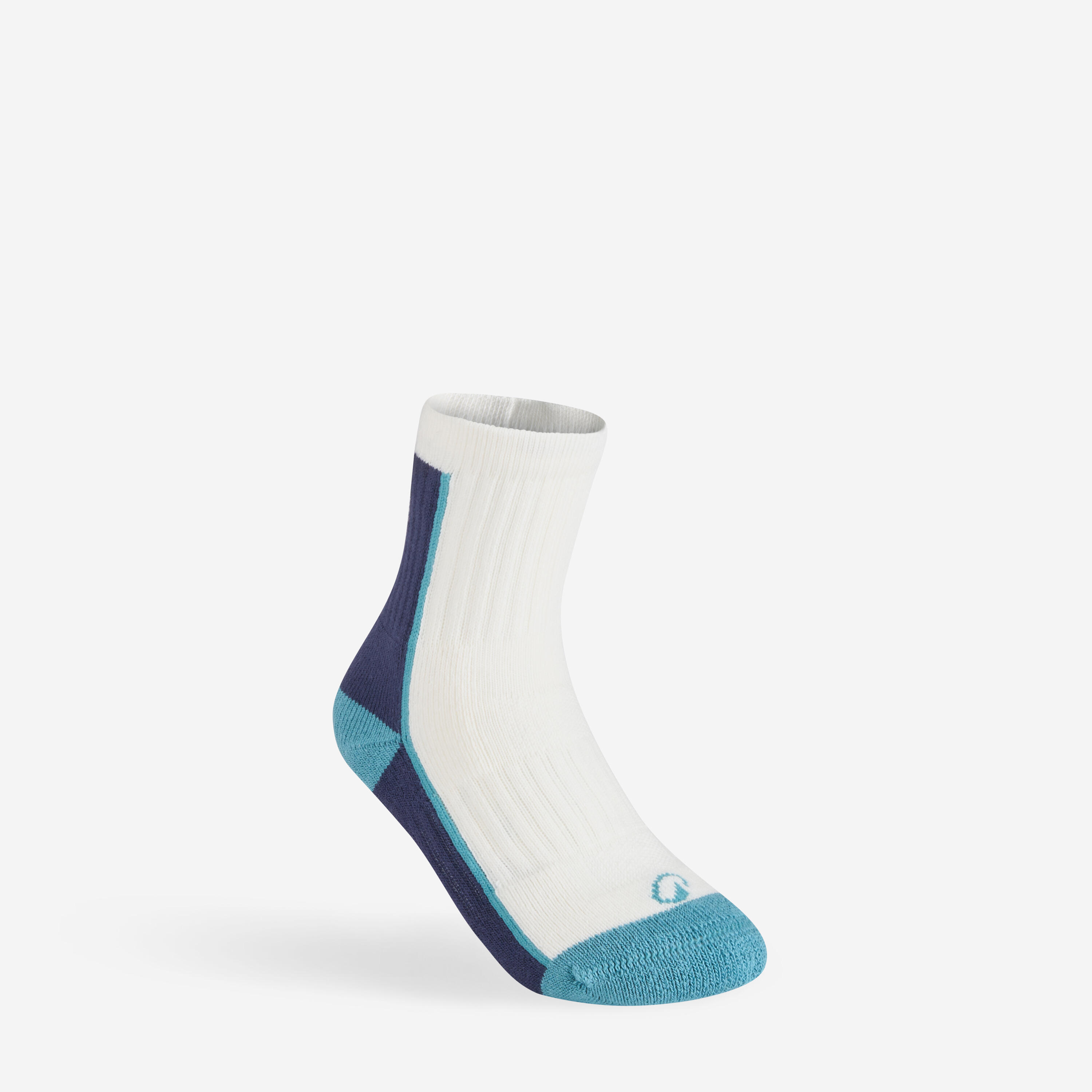 Kids' High Sports Socks Tri-Pack RS 500 - Beige/Green/Blue 2/5