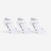 Chaussettes de tennis basses lot de 3 paires, RS 900 blanc