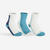 Chaussettes de sport hautes enfant lot de 3 paires, RS 500 beige vert bleu