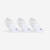 Chaussettes de tennis basses lot de 3 paires, RS 560 blanc