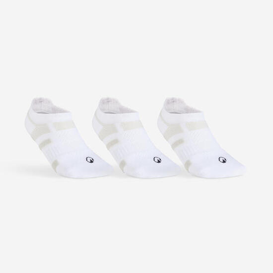 Chaussettes de tennis basses lot de 3 paires, RS 560 blanc