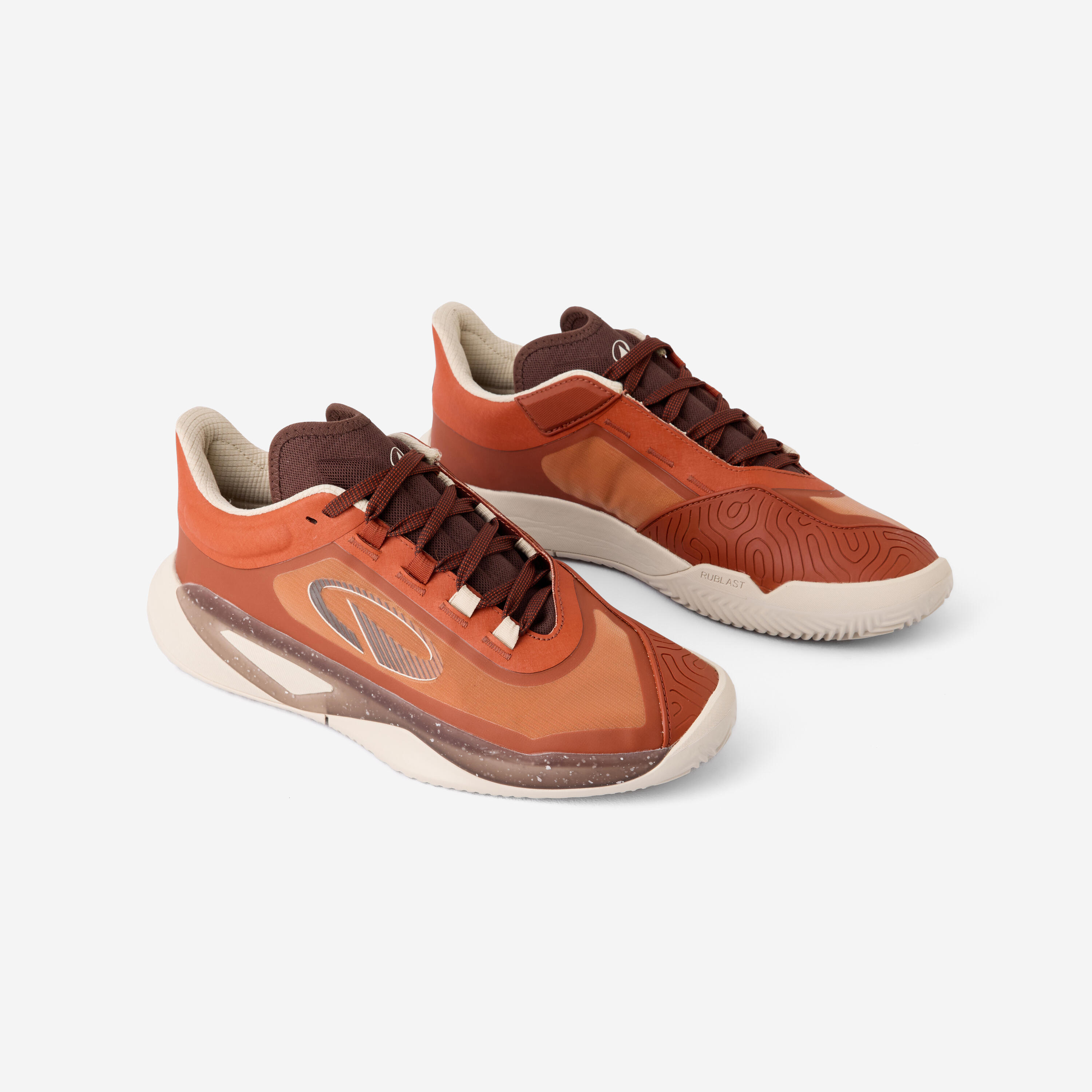 Strapazierfähiger Herren Sandplatz Tennisschuh, Unrupt Pro braun 2/6