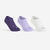Chaussettes de sport basses lot de 3 paires, RS160 gris violet bleu blanc