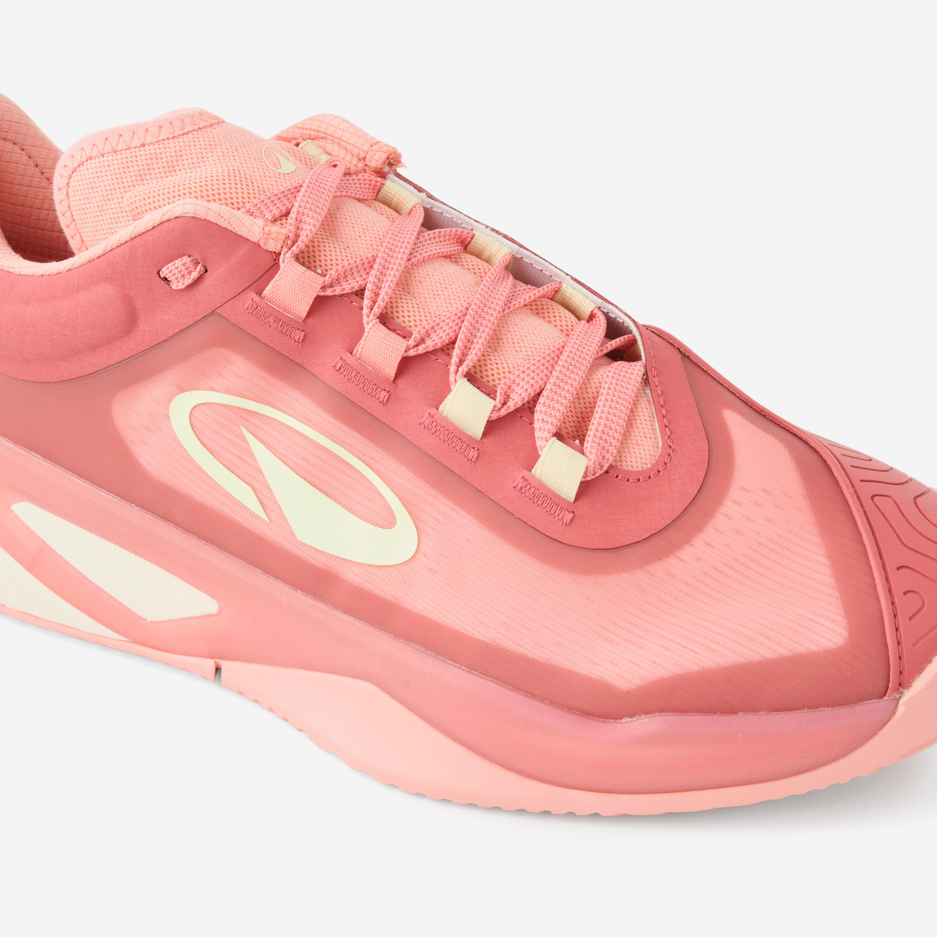 Chaussures de tennis terre battue résistantes femme, Unrupt pro rose 3/6