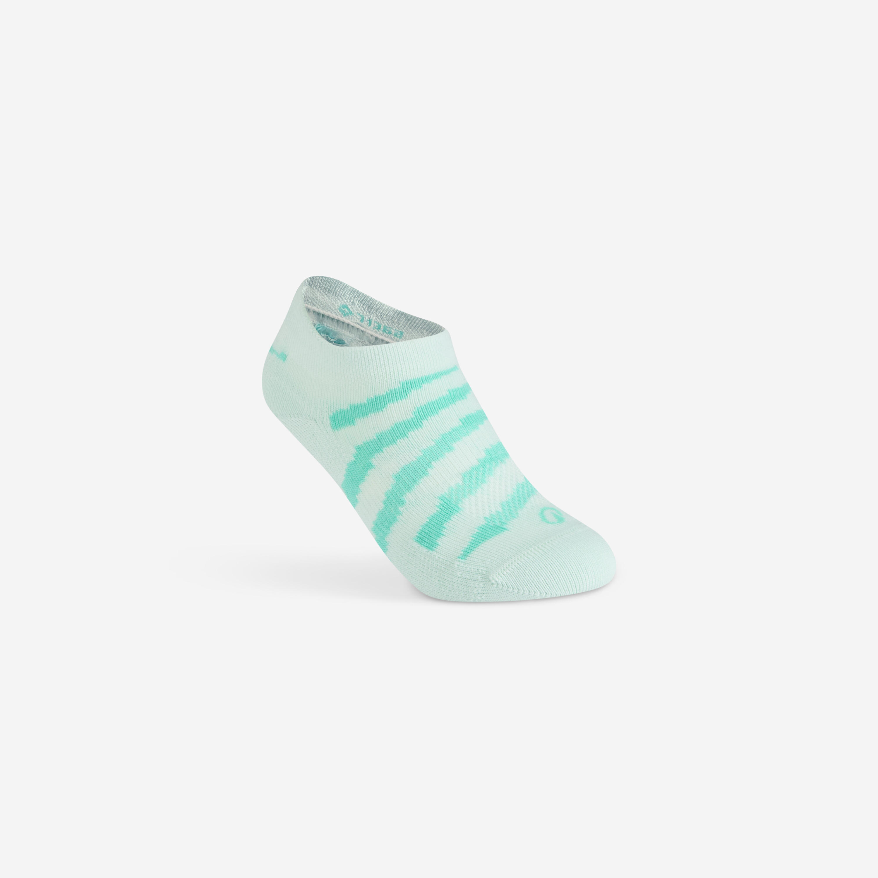 Calcetines cortos de deporte niño lote de 3 pares, RS 160 JR verde violeta 8/8