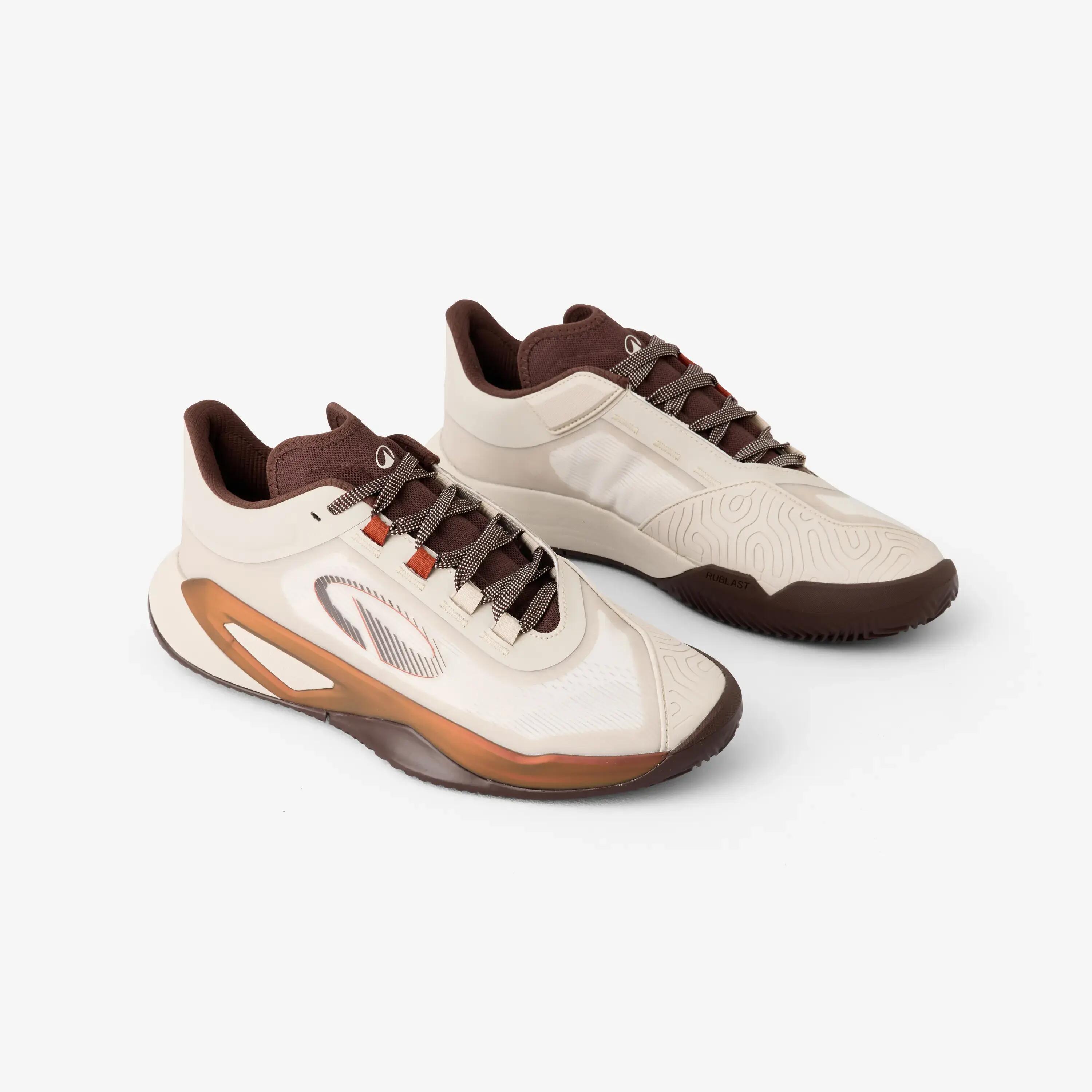Men's Durable Multi-Court Tennis Shoes Unrupt Pro - Beige - Size 8.5UK -  2