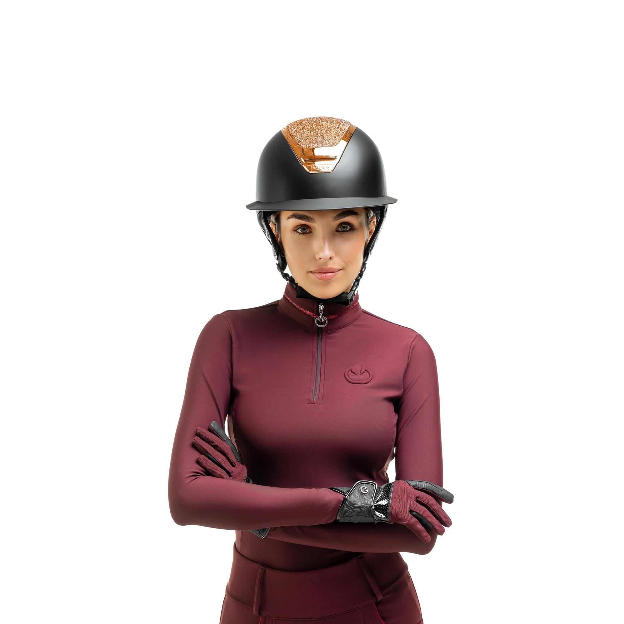 Bluzka damska jeździecka Frosty Elegance