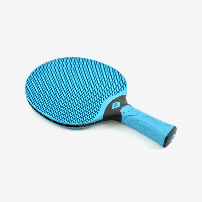 Set rachete și mingi de tenis de masă rezistente, set exterior albastru/verde